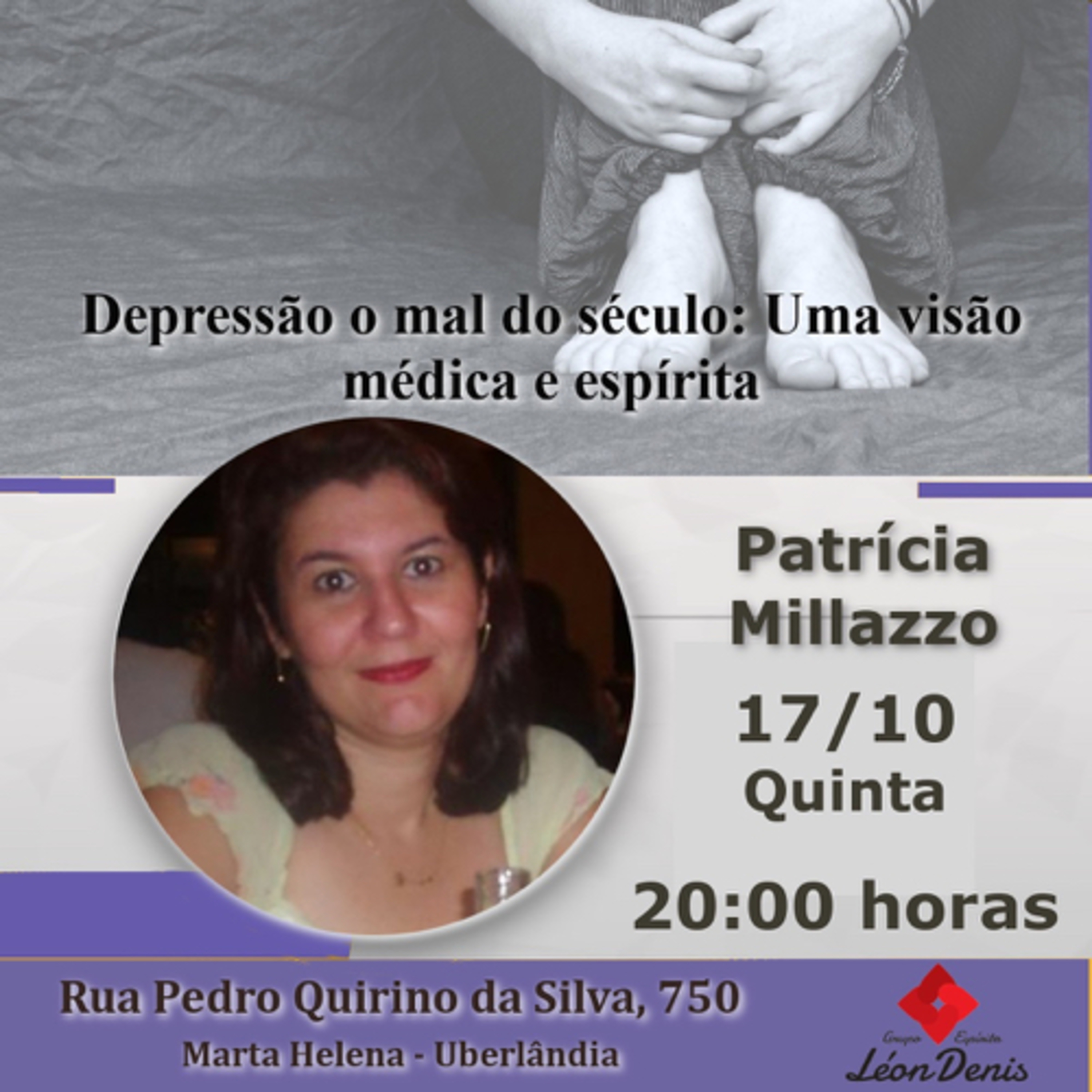 #PalestraNoGeld: Depressão o mal do século: Uma visão médica e espírita - Patrícia Millazzo - 17/10/2019 episode artwork