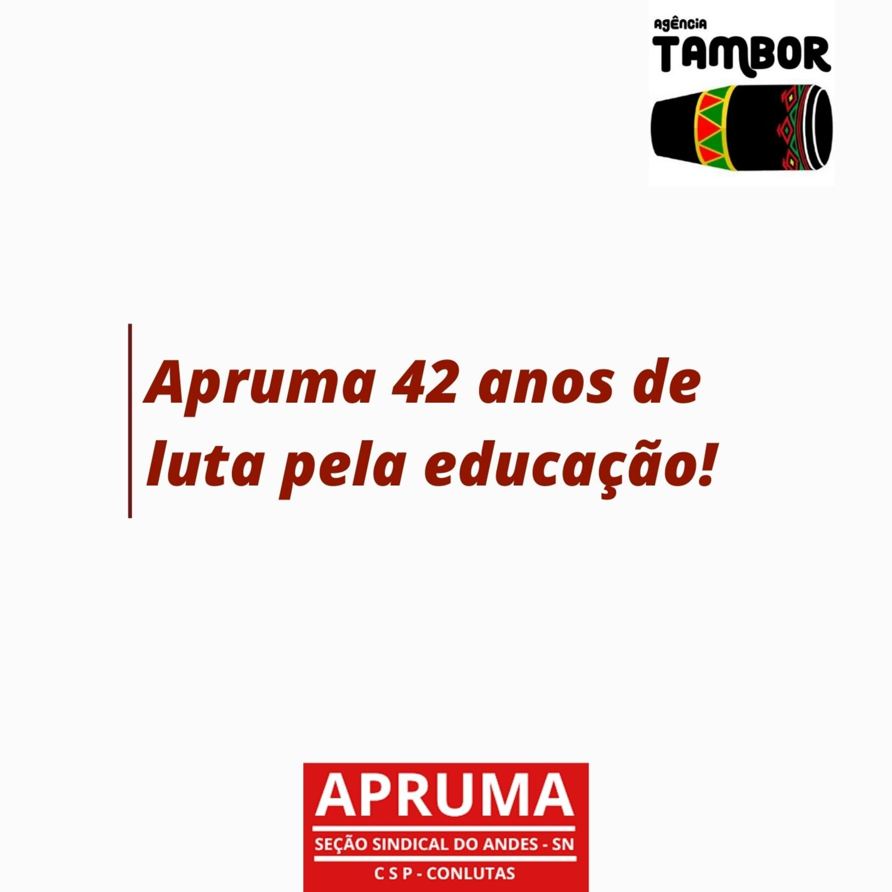 Os 42 anos da Apruma frente a luta pela democracia e da Educação Pública, Gratuita, Laica e de Qualidade e Socialmente Referenciada. episode artwork
