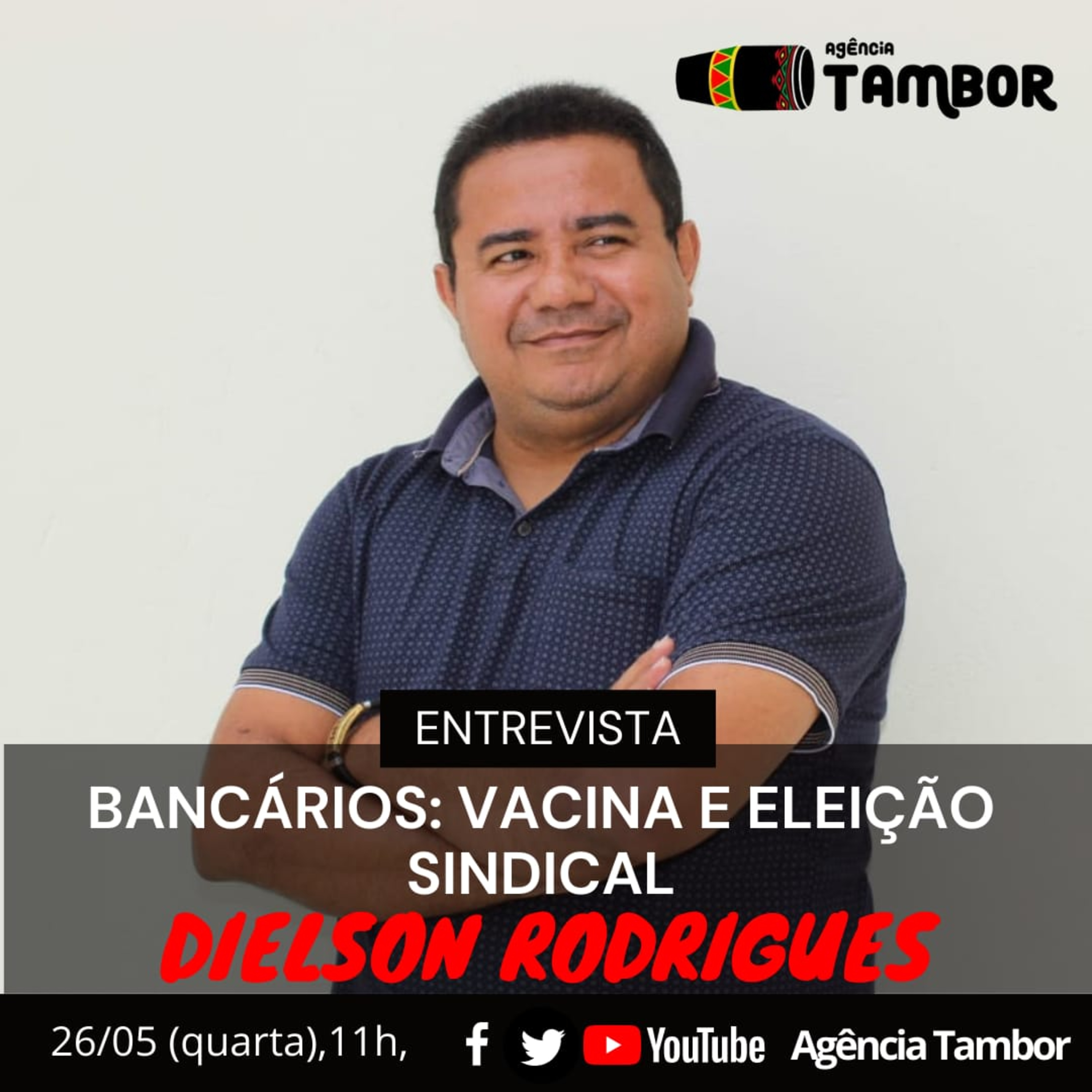 Dielson Rodrigues, comentou sobre a campanha pela vacinação dos bancários e a recente eleição para o sindicato dessa categoria, no Maranhão. episode artwork
