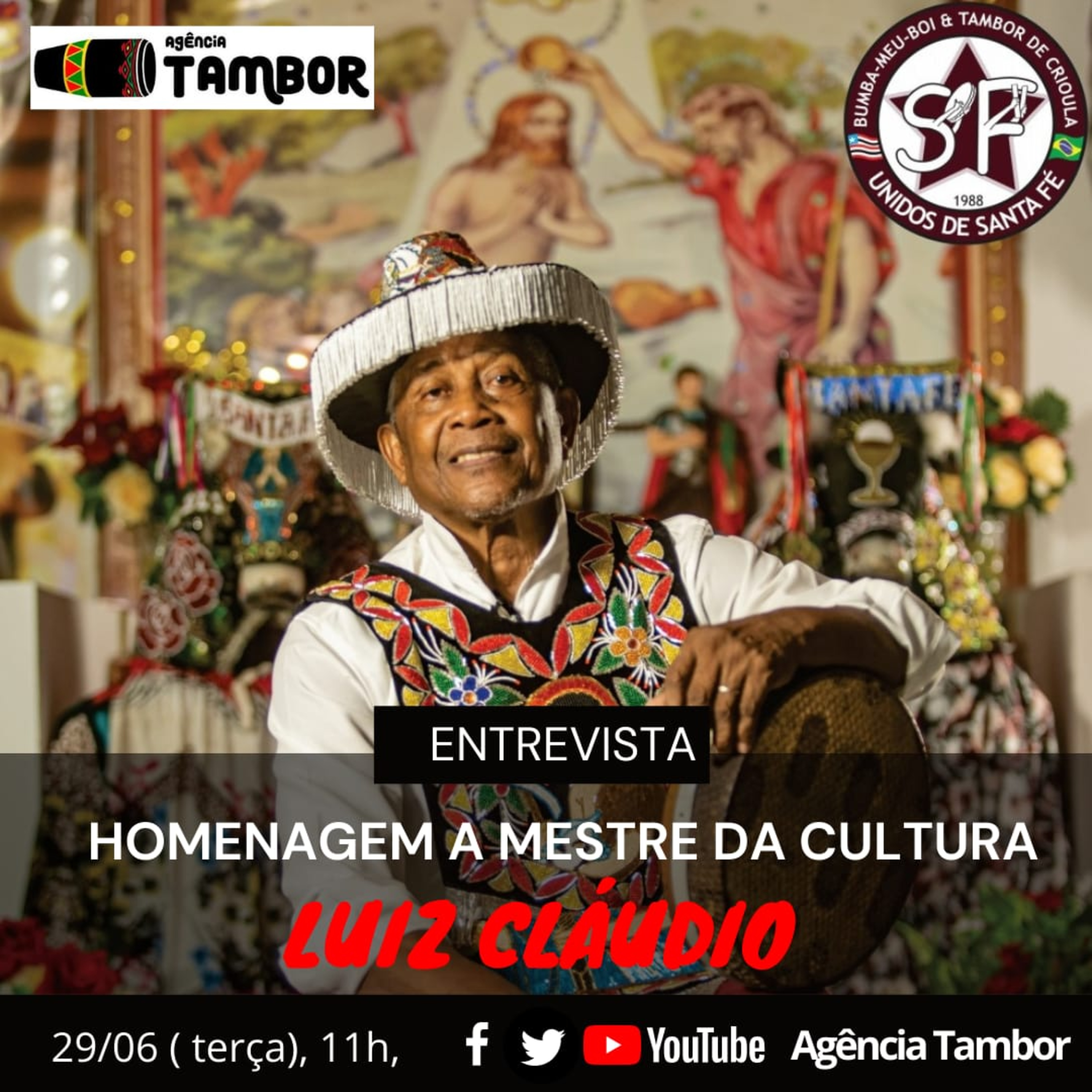 O Lançamento do CD Guerreiro Valente, em homenagem aos 60 anos do Mestre Zé Olhinho, nesse dia 29 de junho, dia de São Pedro. episode artwork