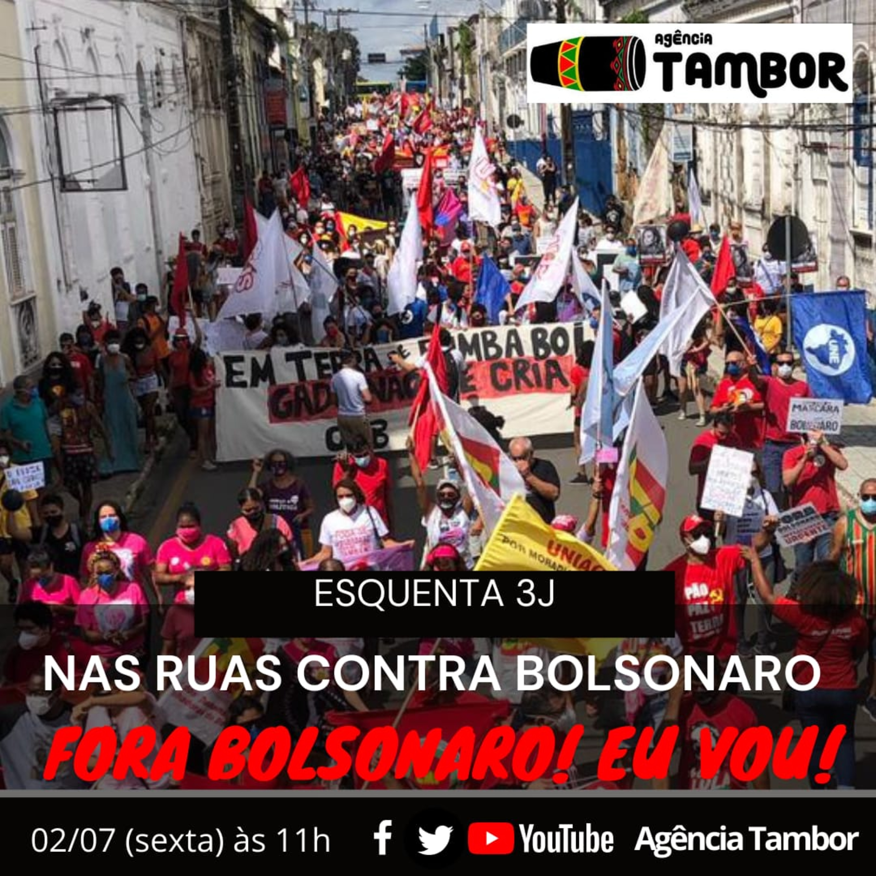 O Fora Bolsonaro, que vai acontecer sábado, 3 de julho, em todo Brasil. episode artwork