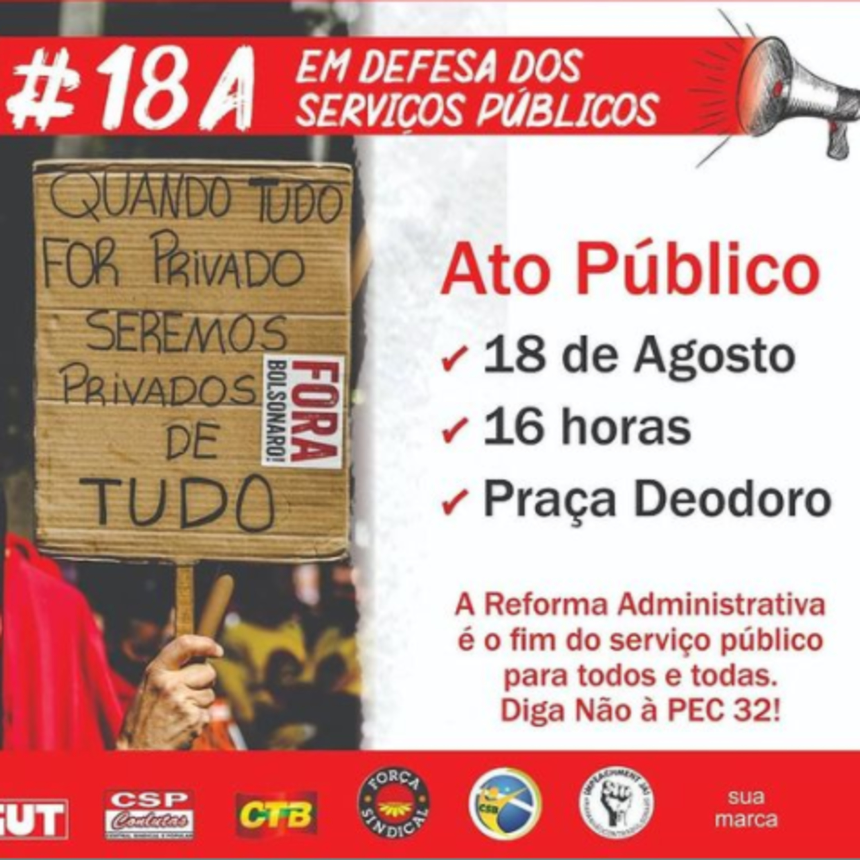 Dia Nacional de Luta, paralisações e mobilizações em defesa dos serviços públicos. episode artwork