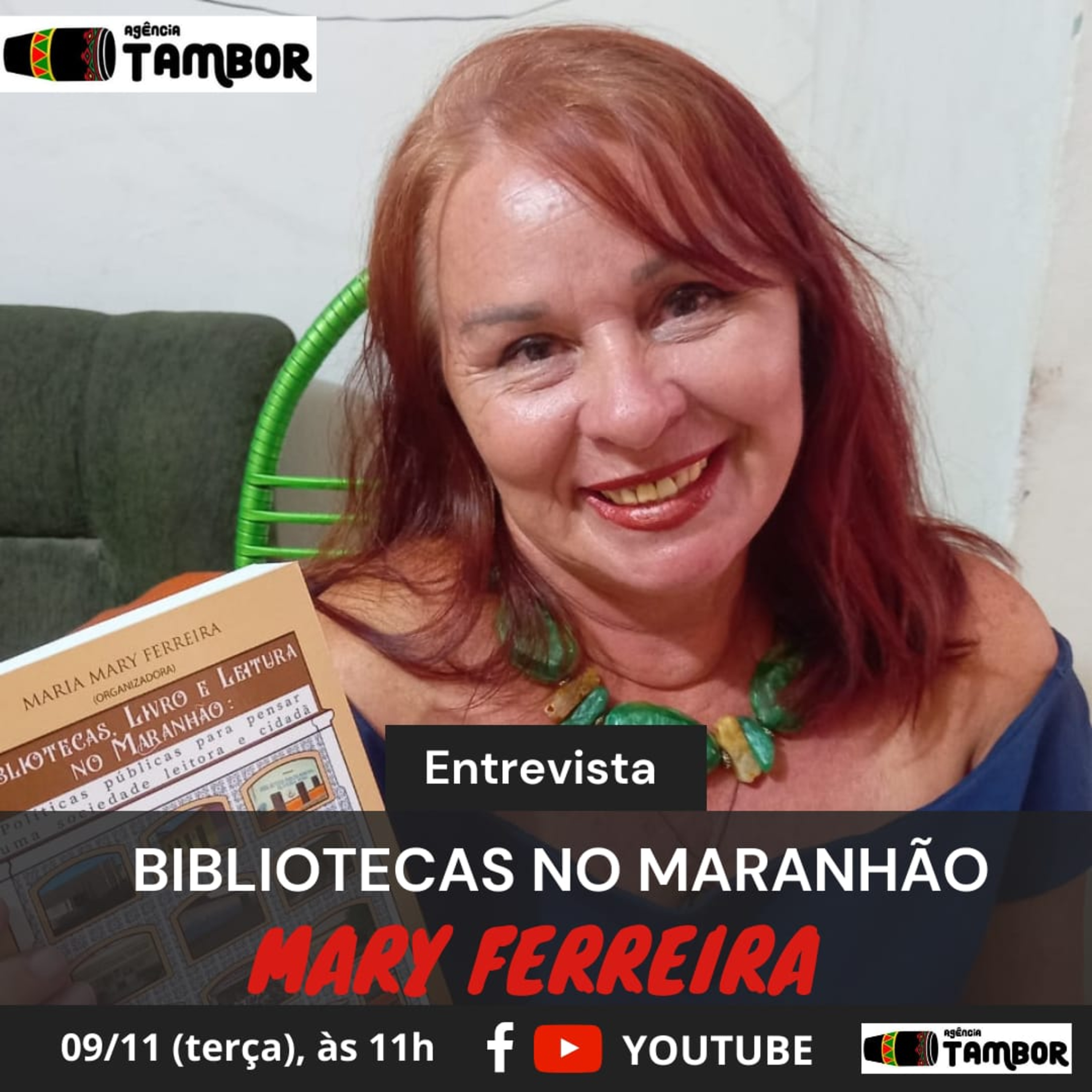 Lançamento do livro "Bibliotecas, livro e leitura no Maranhão: Políticas públicas para pensar uma sociedade leitora e cidadã", organizado por ela. episode artwork