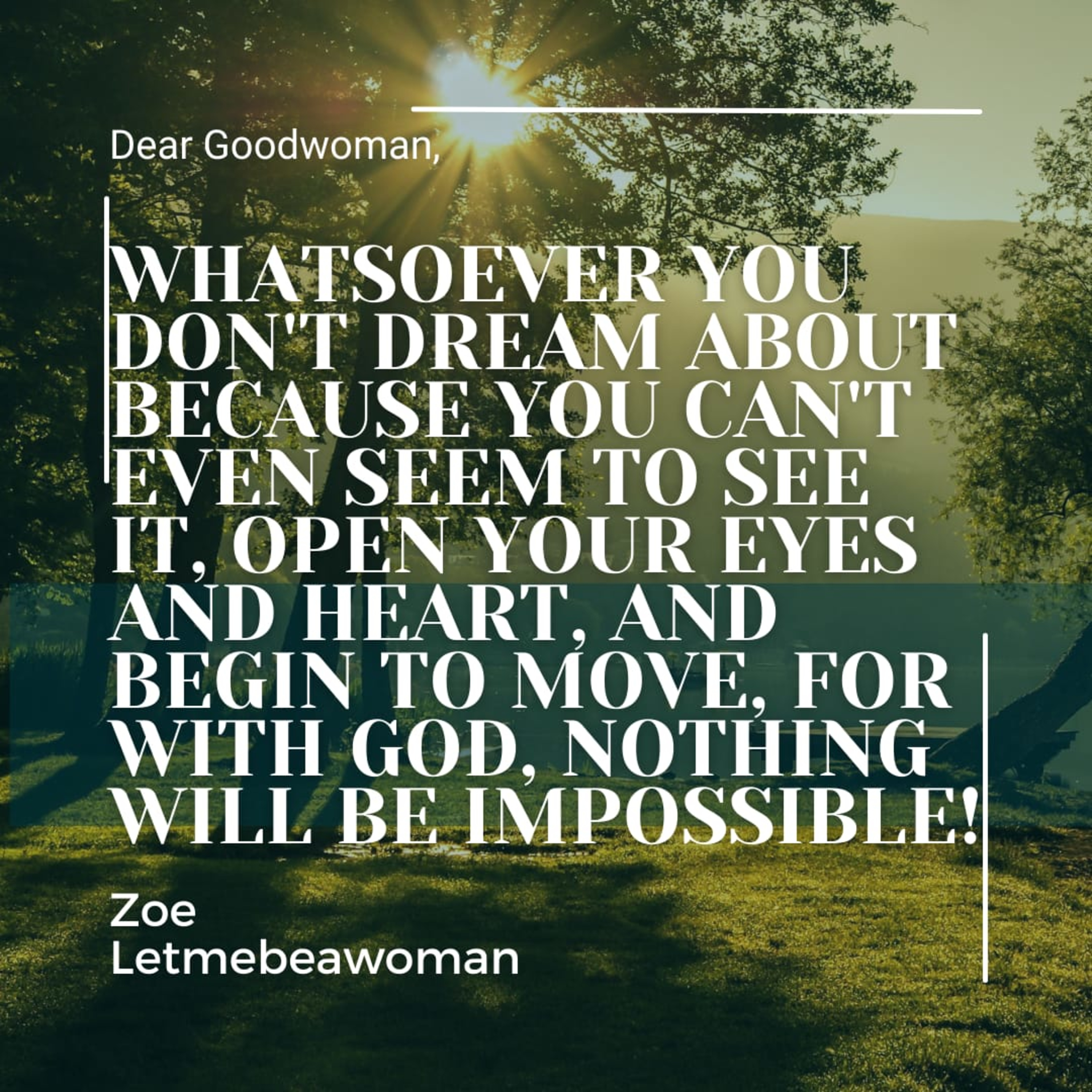 Impossible? Not With God  episode artwork