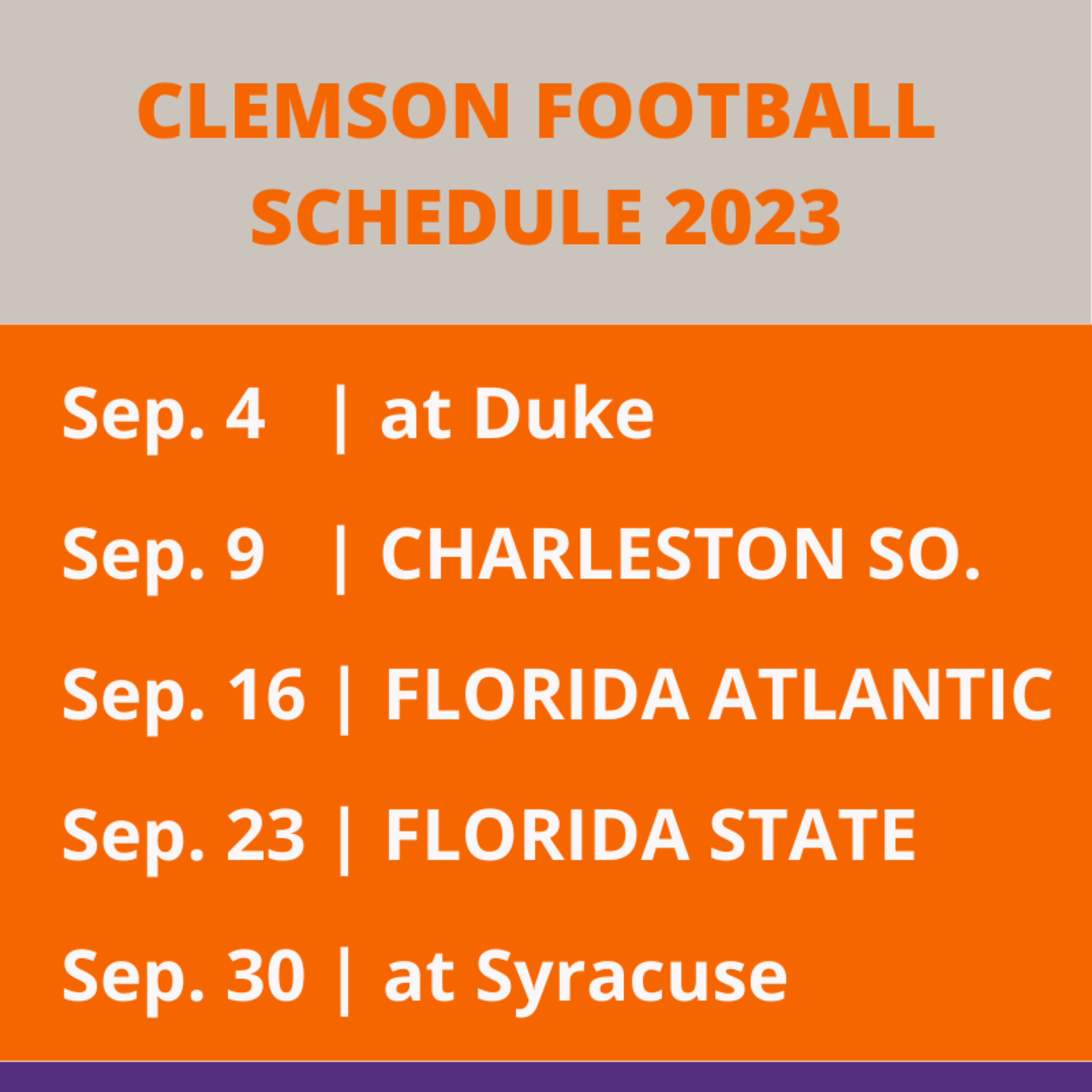 Reign Supreme Alway: Sports in Clemson