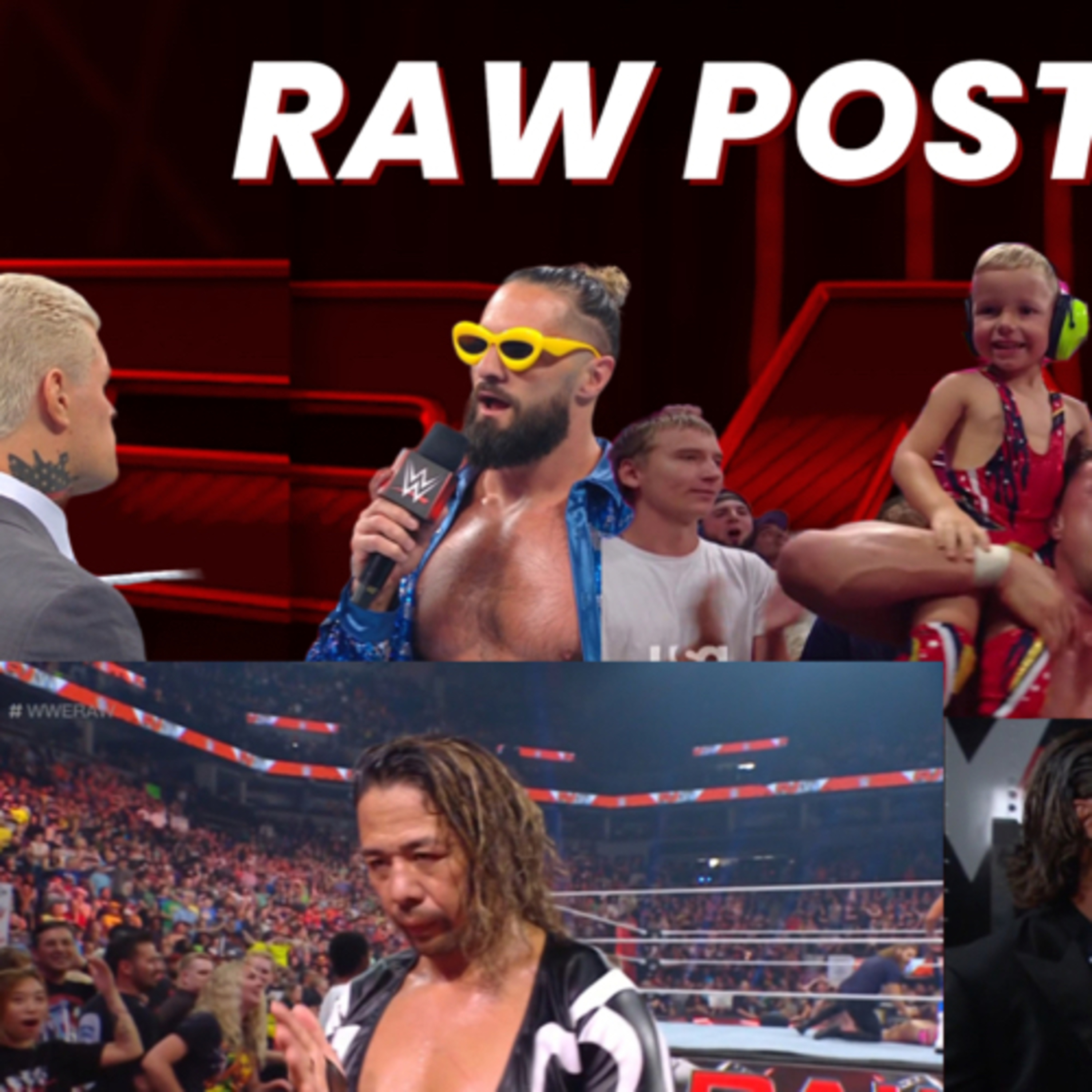 NAKAMURA ATACA A ROLLINS - #WWERAW Review 08/07/2023 episode artwork