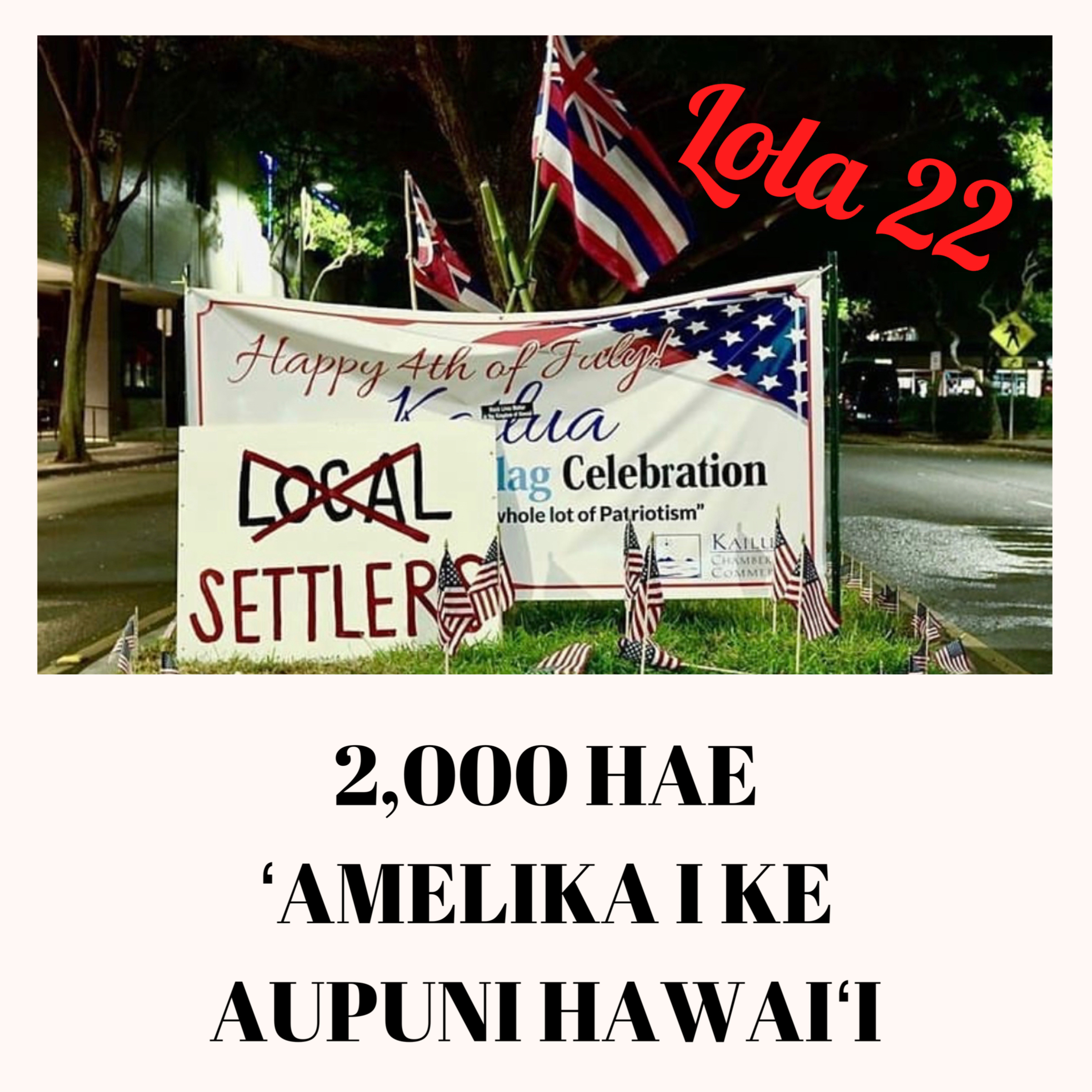 2,000 Hae ʻAmelika i Ke Aupuni Hawaiʻi