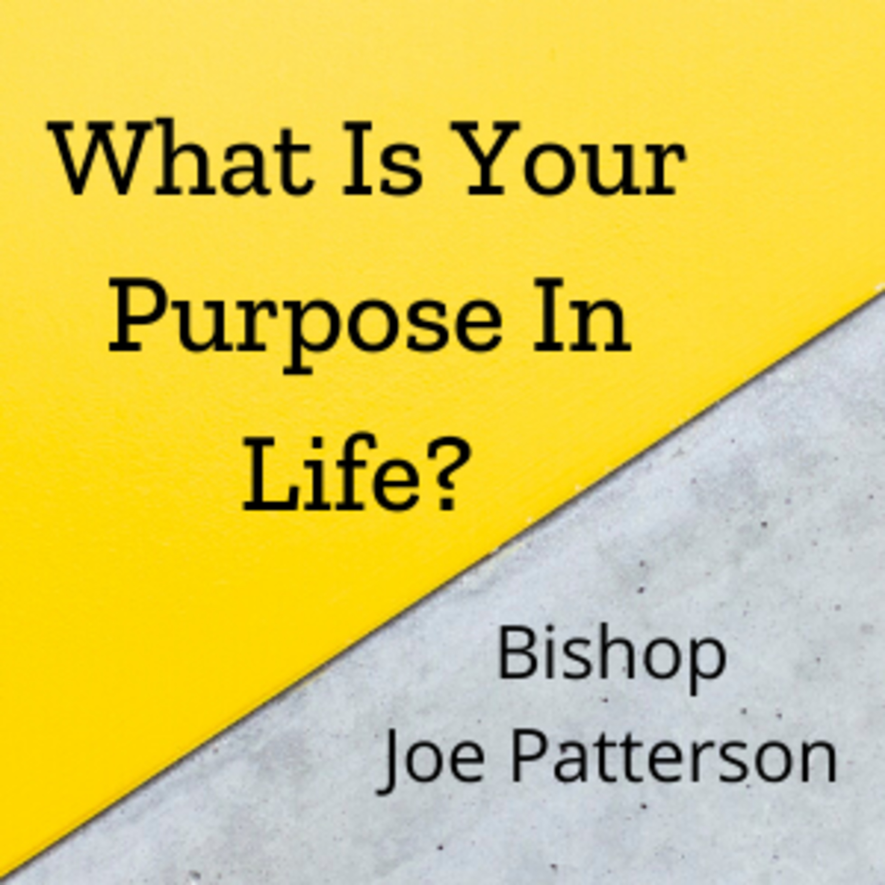 Bro. Joe Patterson - What Is Your Purpose In Life - 4/26/20