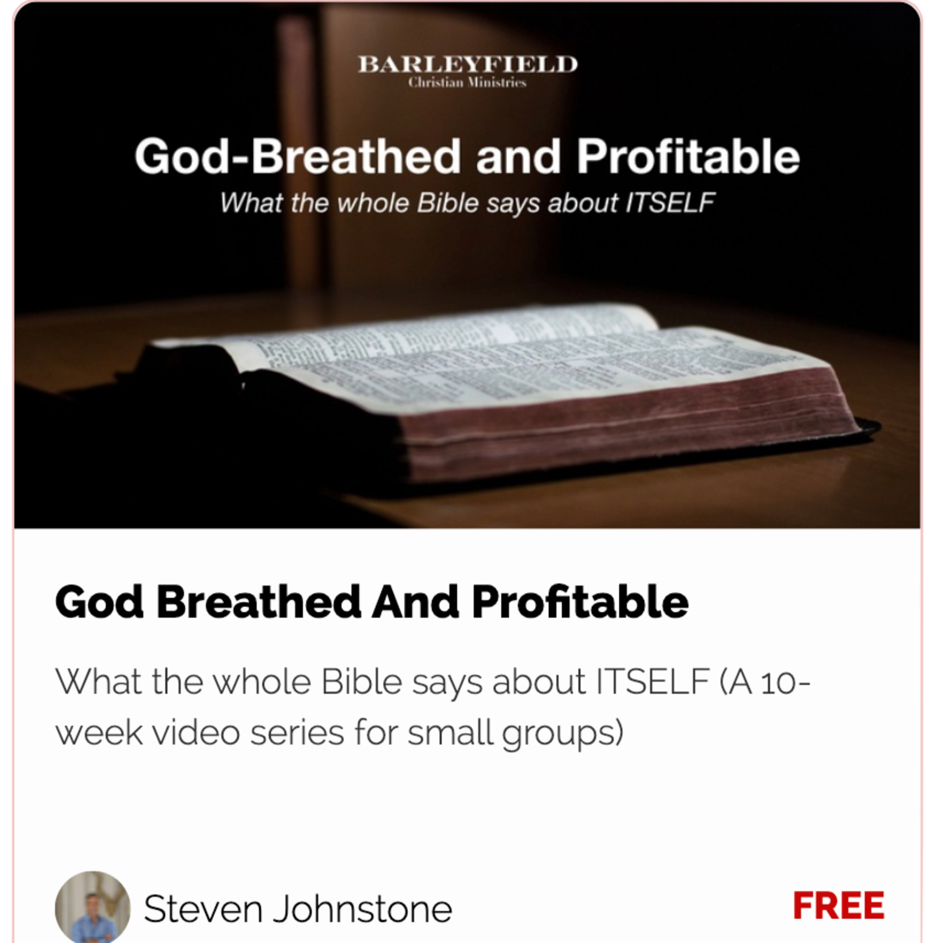 Barleyfield Courses and Messages