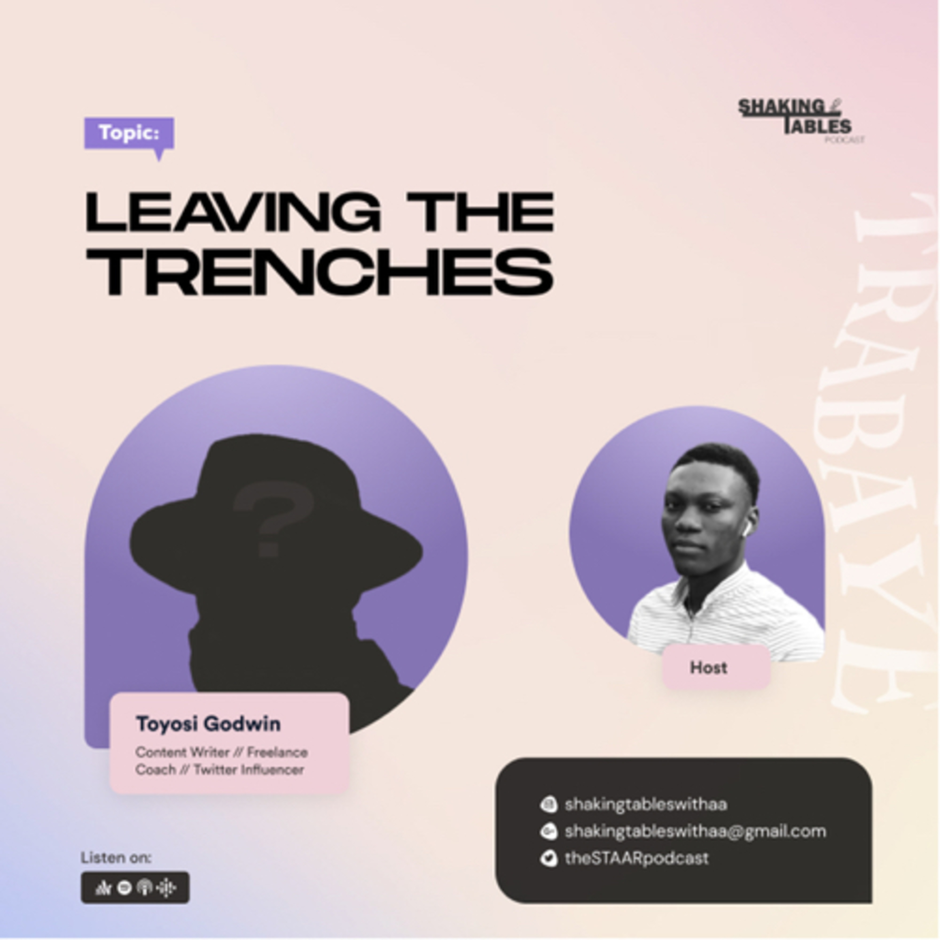 Leaving The Trenches For Good - It’s My Turn