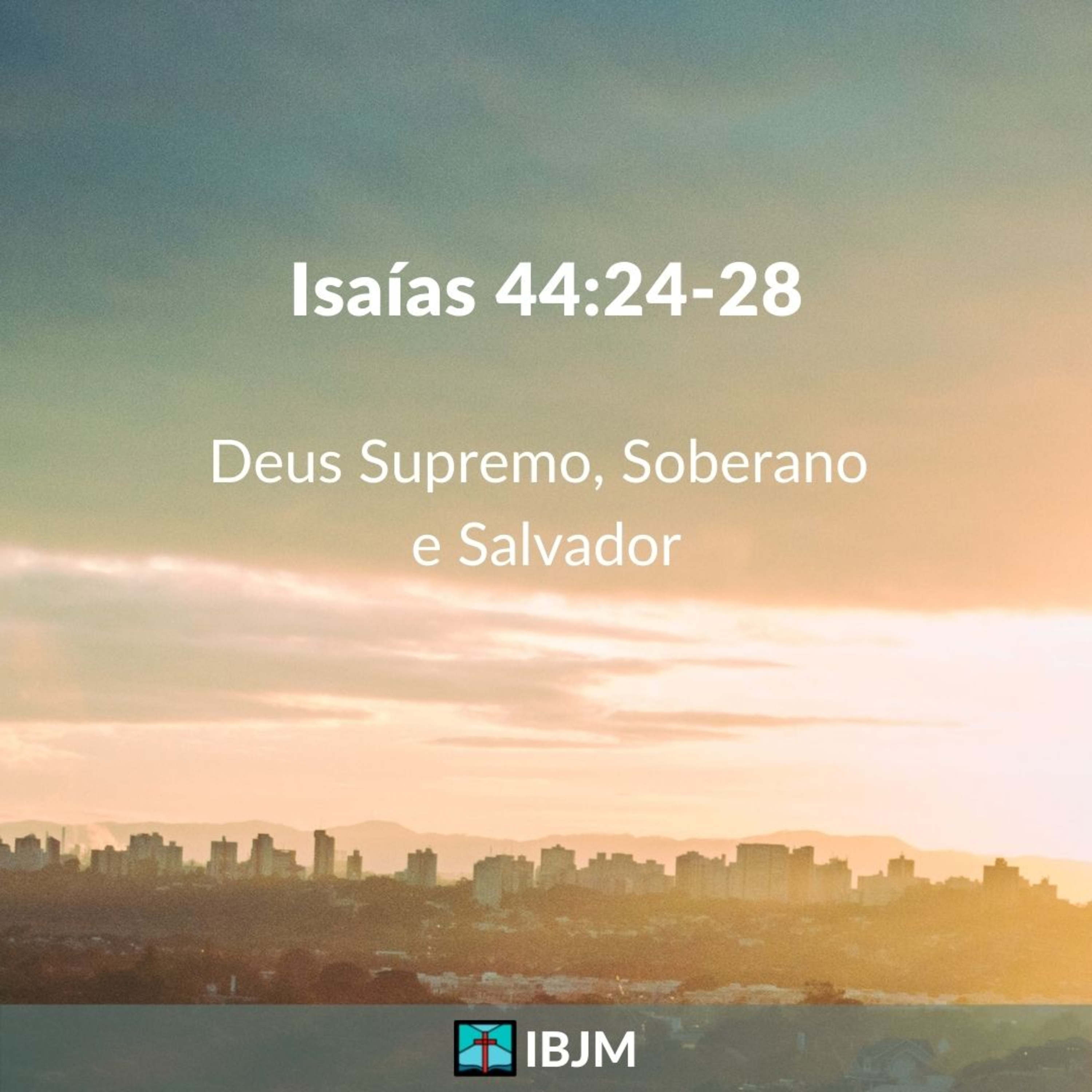 Deus Supremo, Soberano e Salvador (Isaías 44:24-28) | Caique Resende (16/01/2022) episode artwork