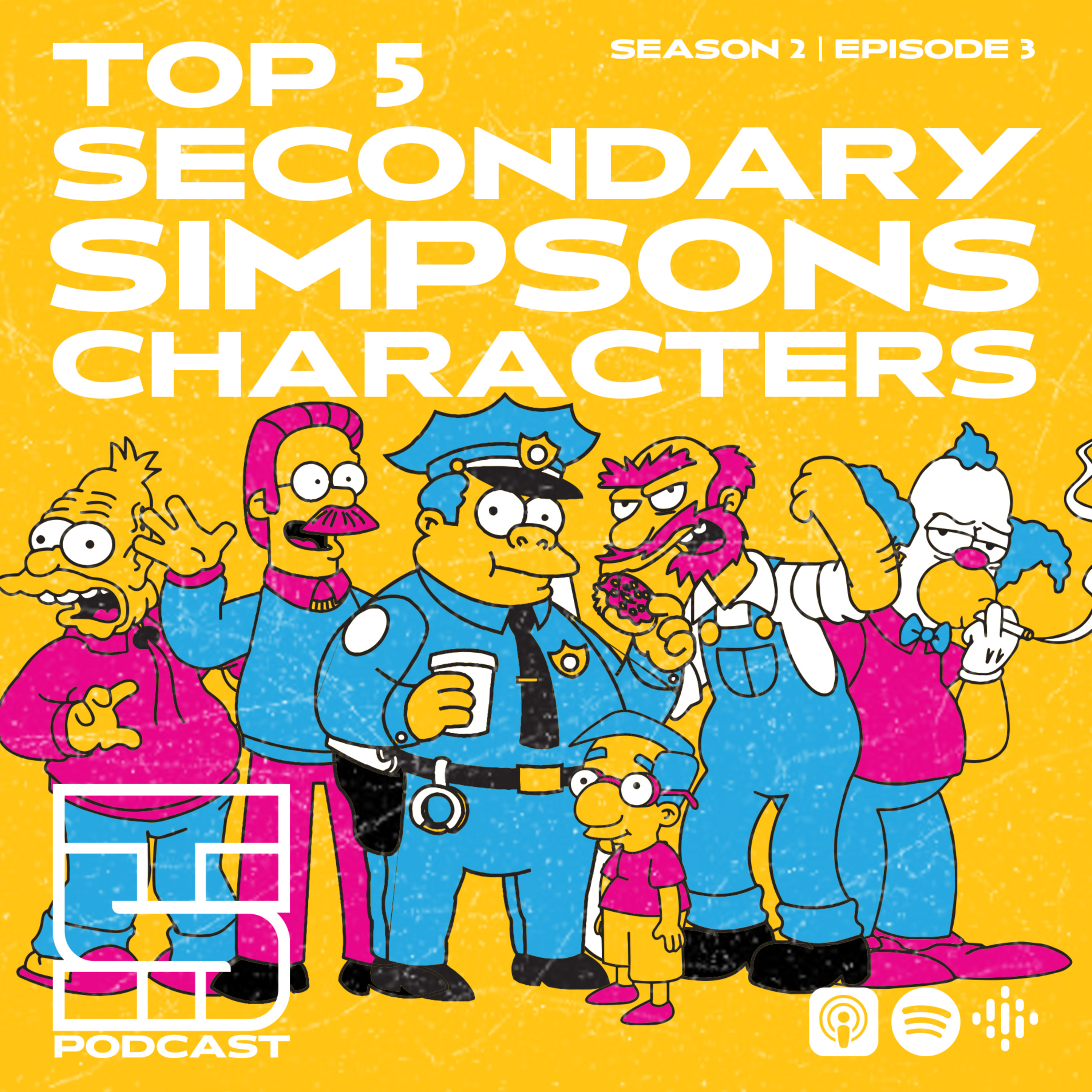 Top 5 Secondary Simpsons Characters episode artwork