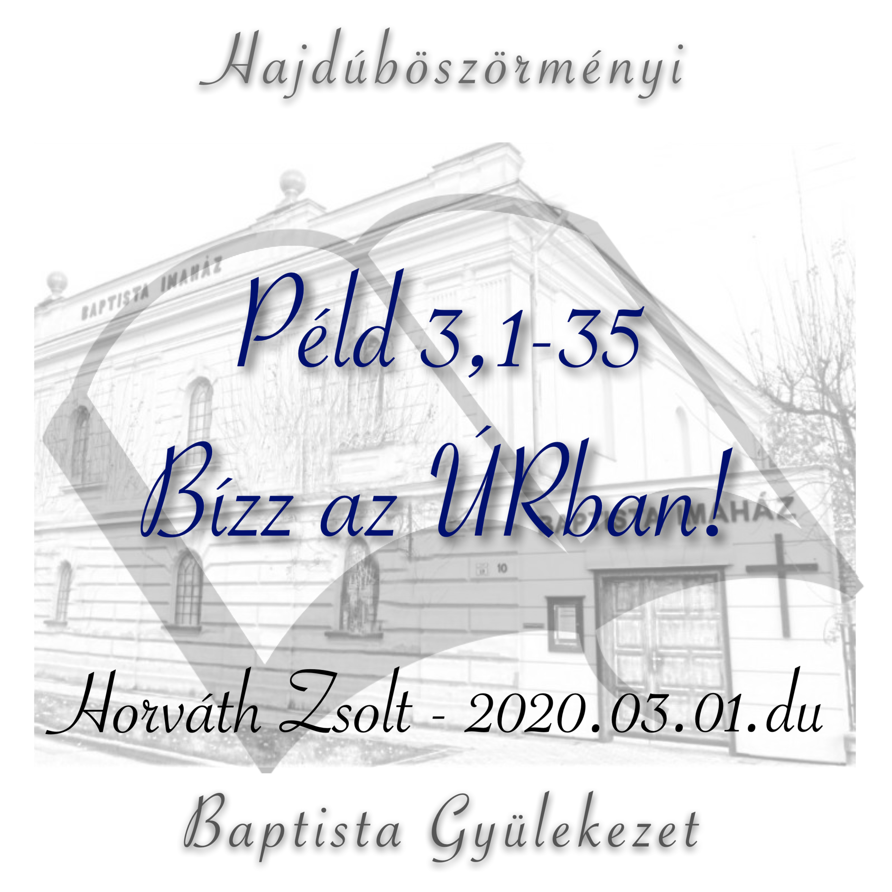 Péld 3,1-35. | Bízz az ÚRban!