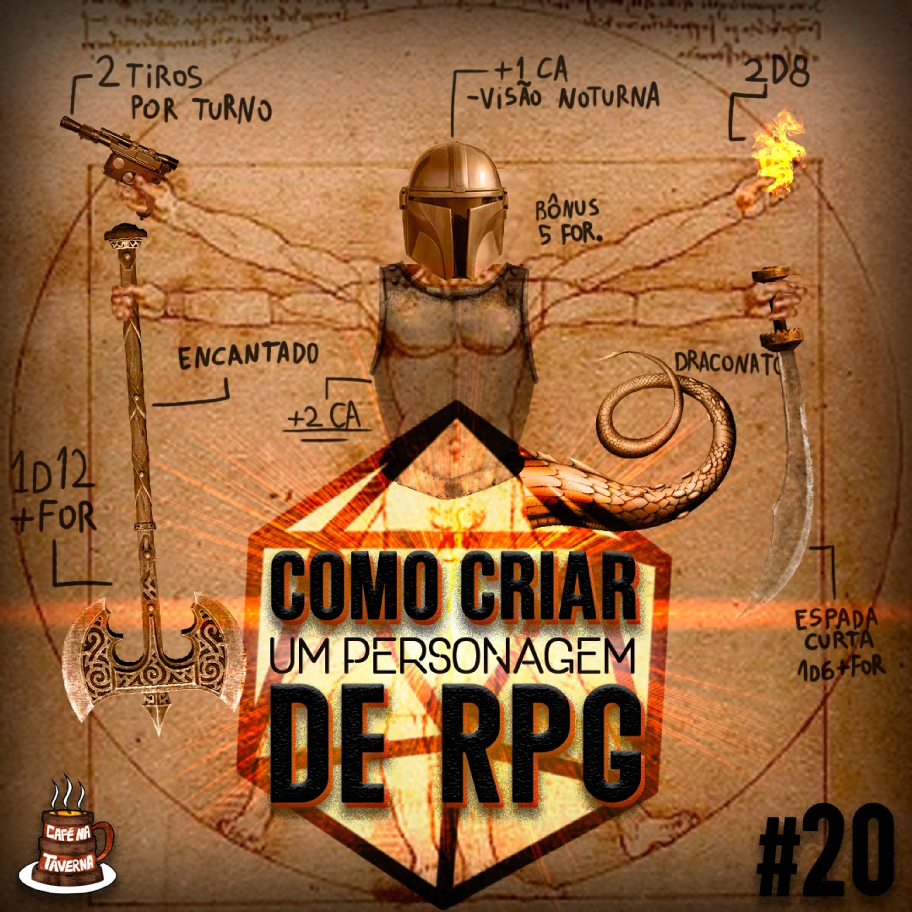Como Criar um Personagem de RPG | Café na Taverna #20 episode artwork