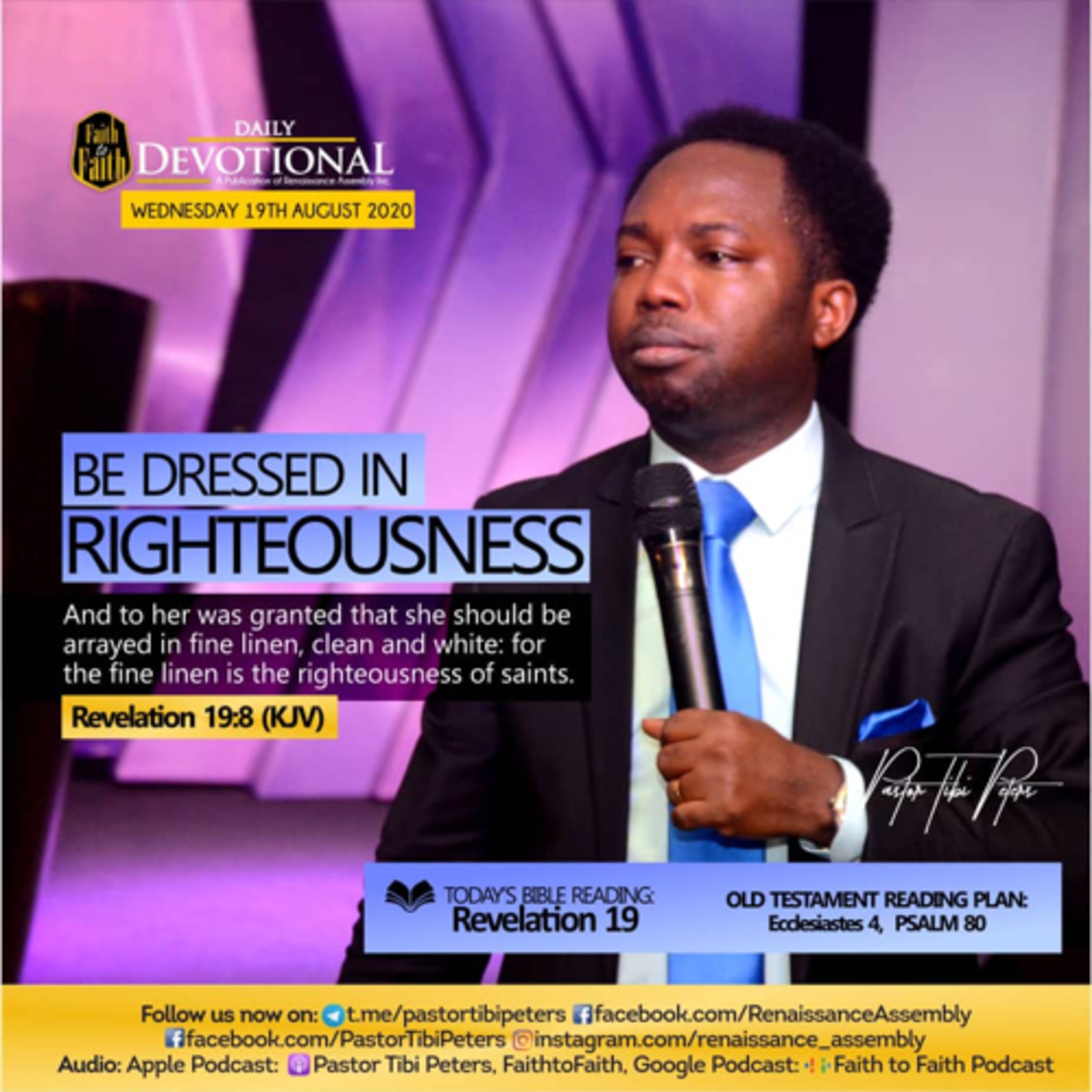 Pastor Tibi Peters Audio Podcast