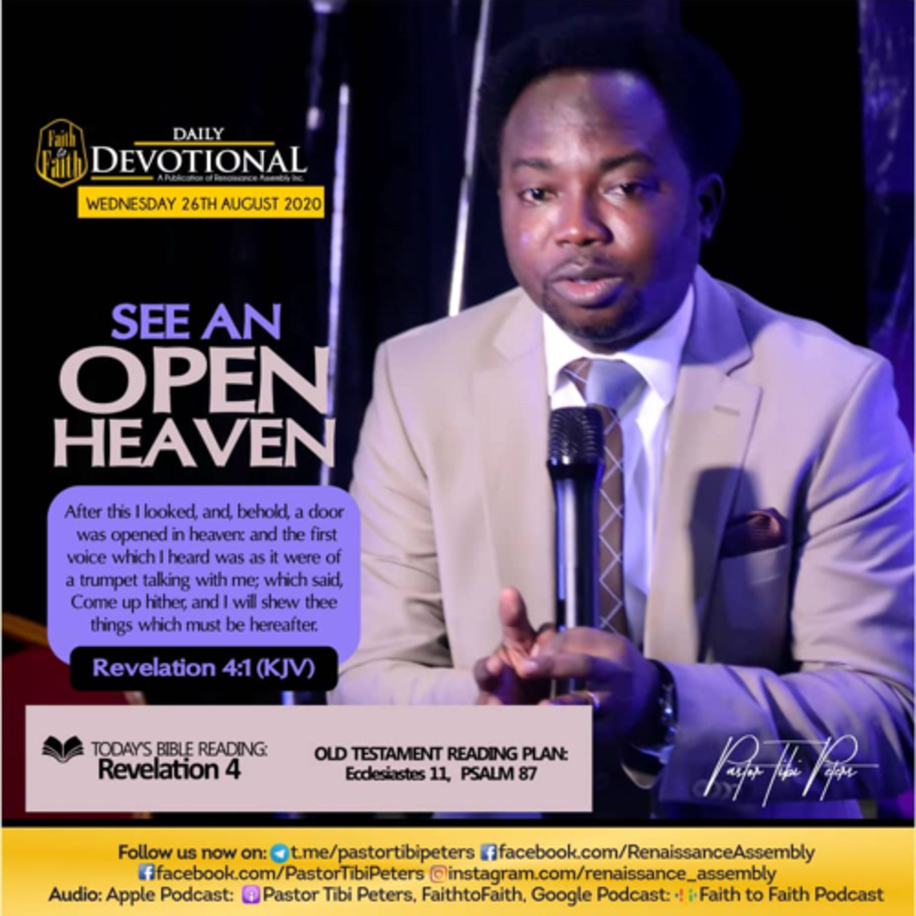 Pastor Tibi Peters Audio Podcast