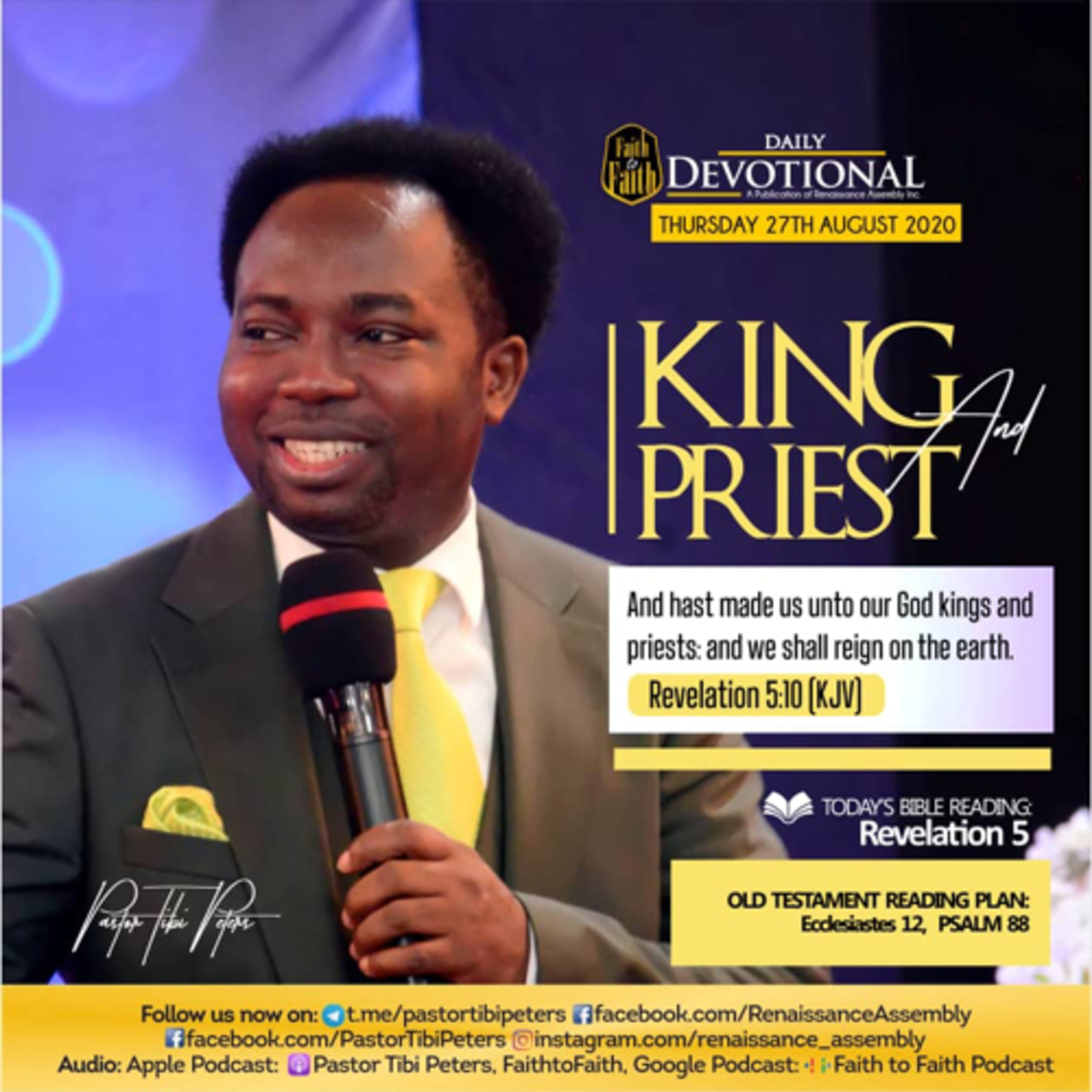 Pastor Tibi Peters Audio Podcast