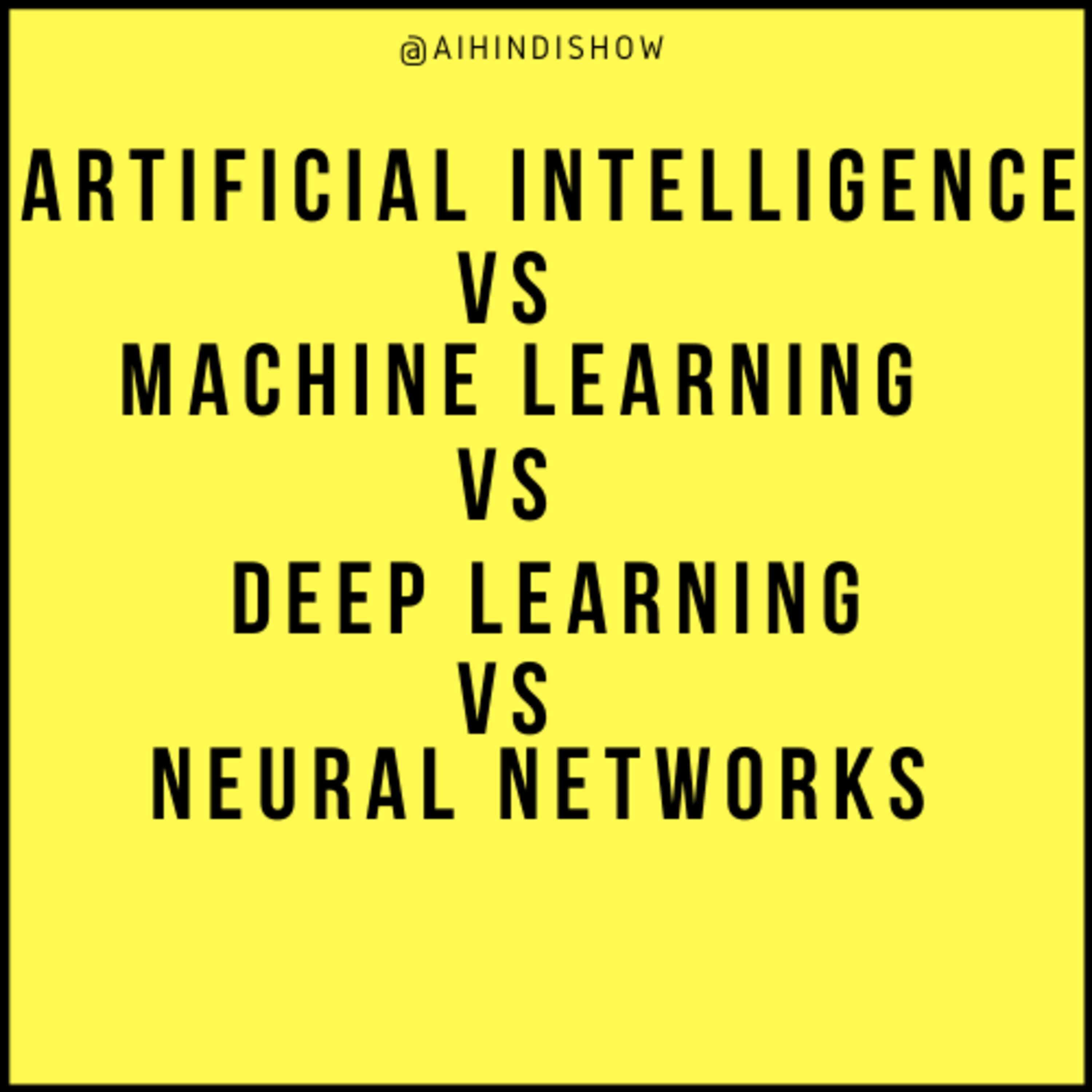 Ep #12 | AI vs ML vs DL vs NN | AI Hindi Show | ML Topic Tuesday |