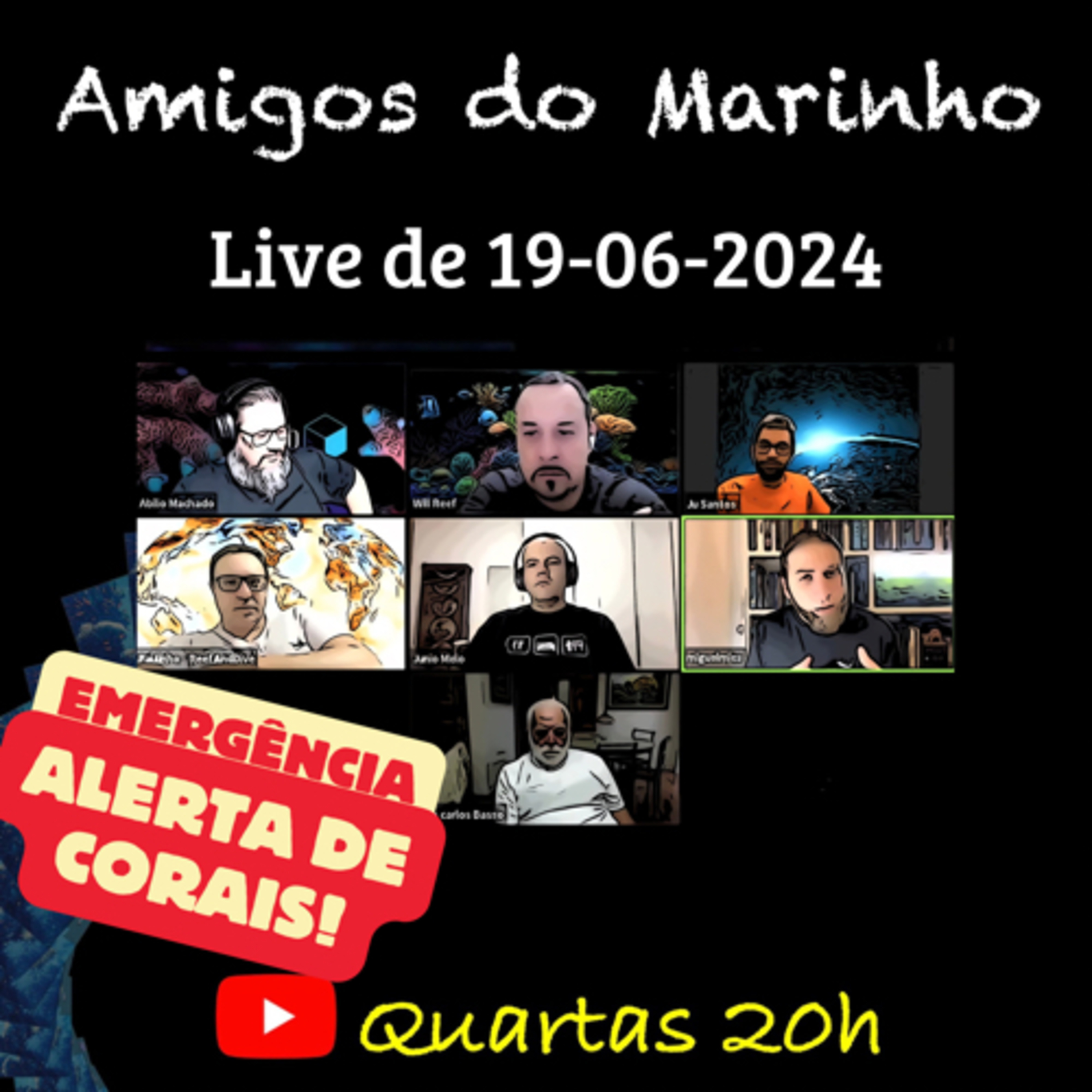 Live de 19-06-2024 - Como estão os corais do mundo? episode artwork