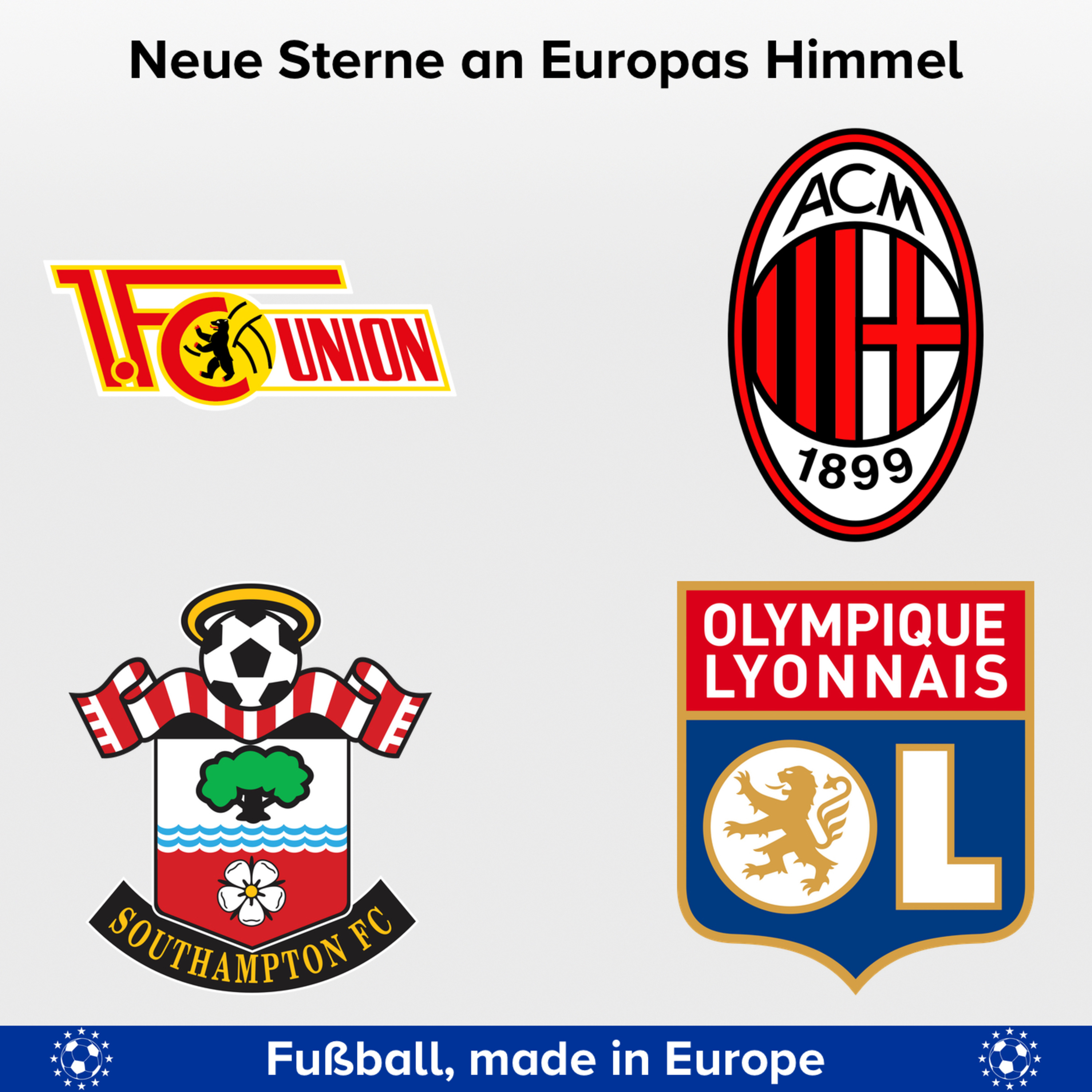 Fußball, made in Europe