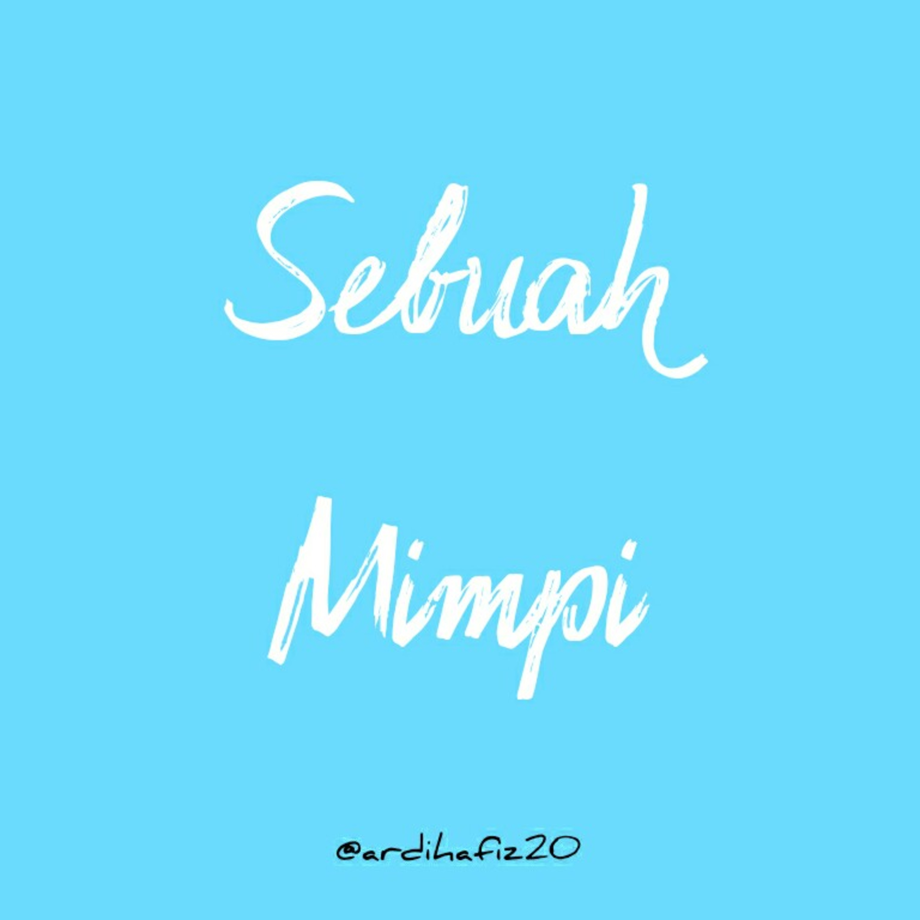 Sebuah mimpi episode artwork