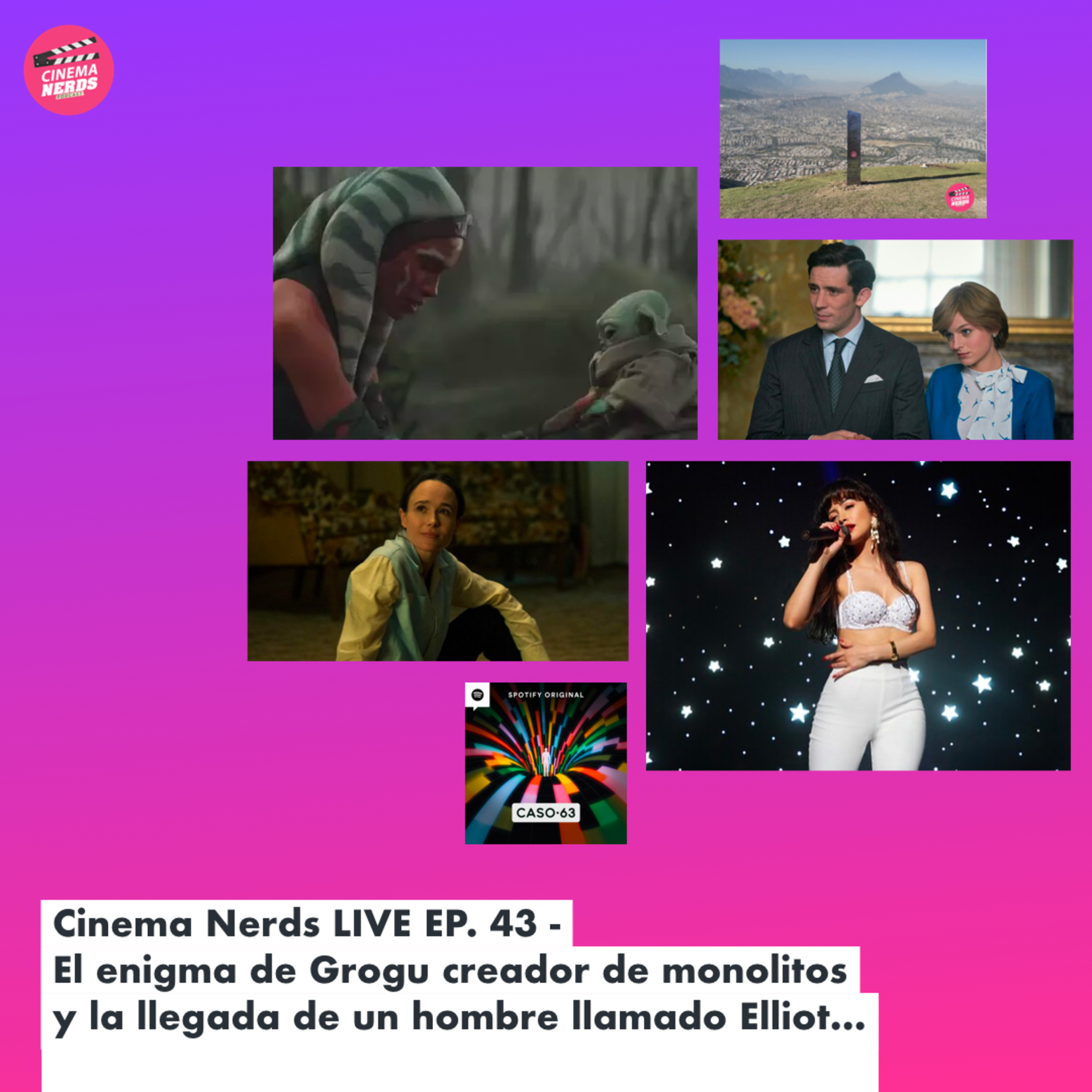 Cinema Nerds LIVE EP. 43 - El enigma de Grogu creador de monolitos y la llegada de un hombre llamado Elliot... episode artwork
