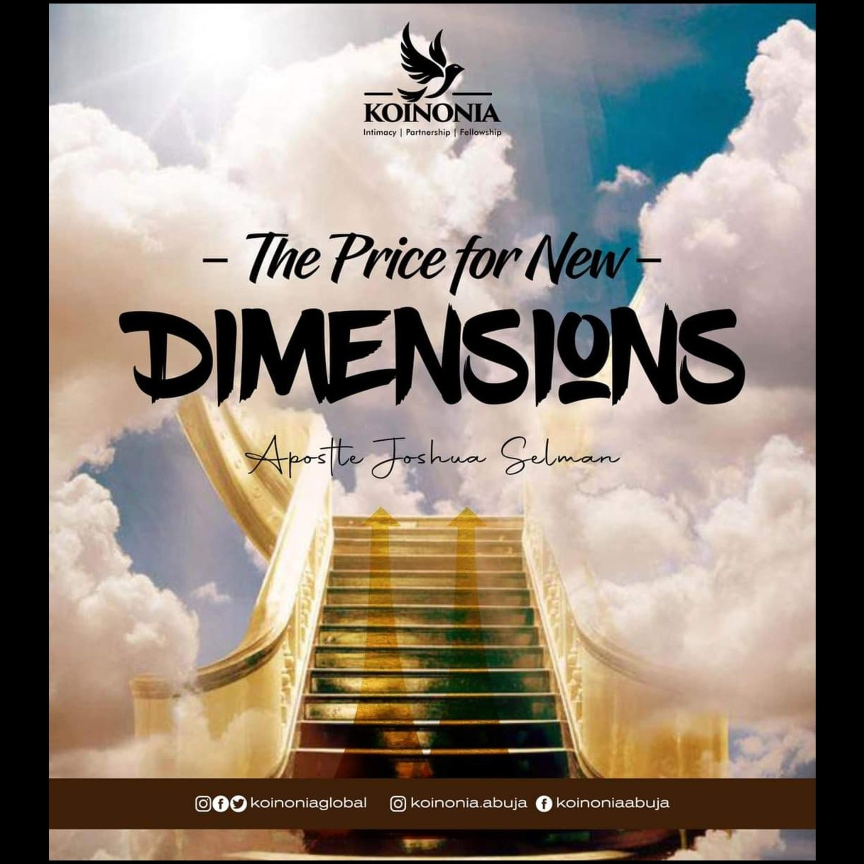 THE PRICE FOR NEW DIMENSION ||Apostle Joshua Selman ||Koinonia Abuja ||21/08/2022