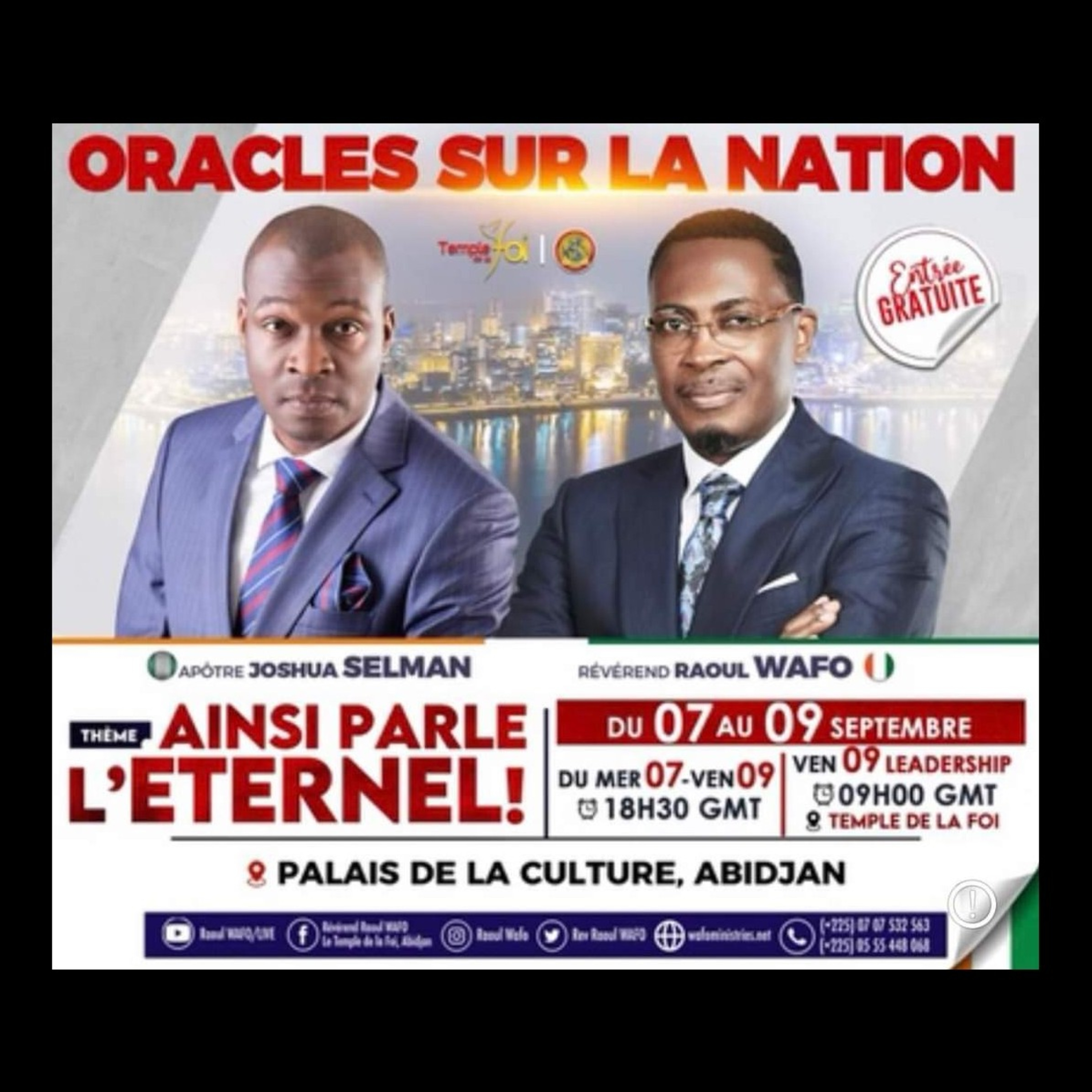 Authentic Christianity || Thus Saith The Lord || Abidjan-Cote D'ivoire || Apostle Joshua Selman ||