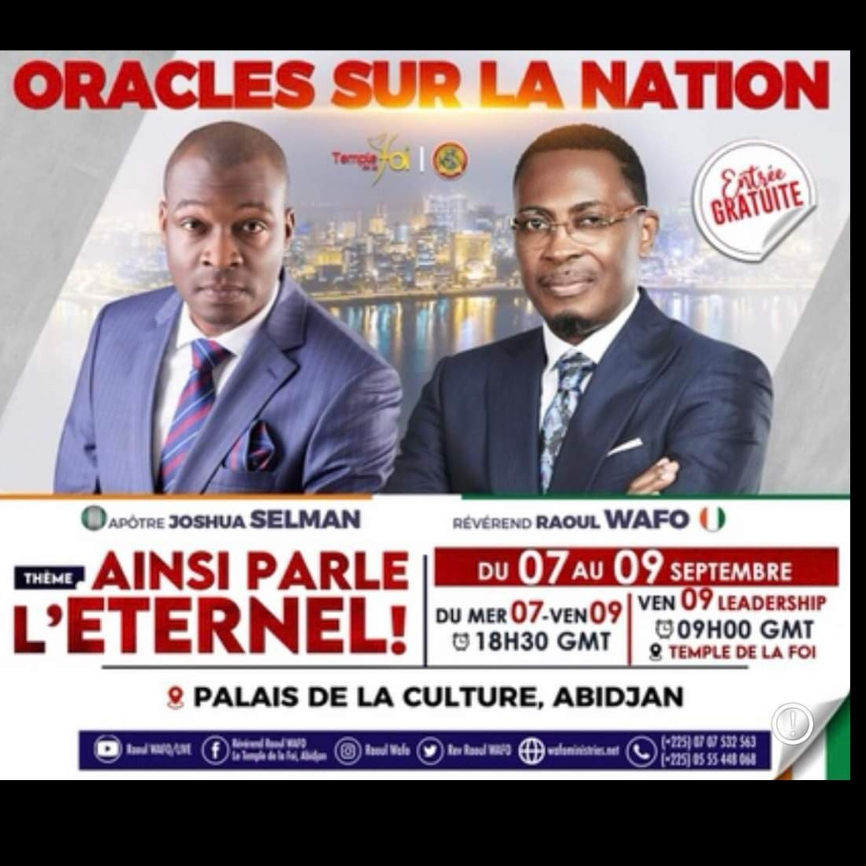 Miracle Service || Thus Saith The Lord || Abidjan-Cote D'ivoire || Apostle Joshua Selman ||
