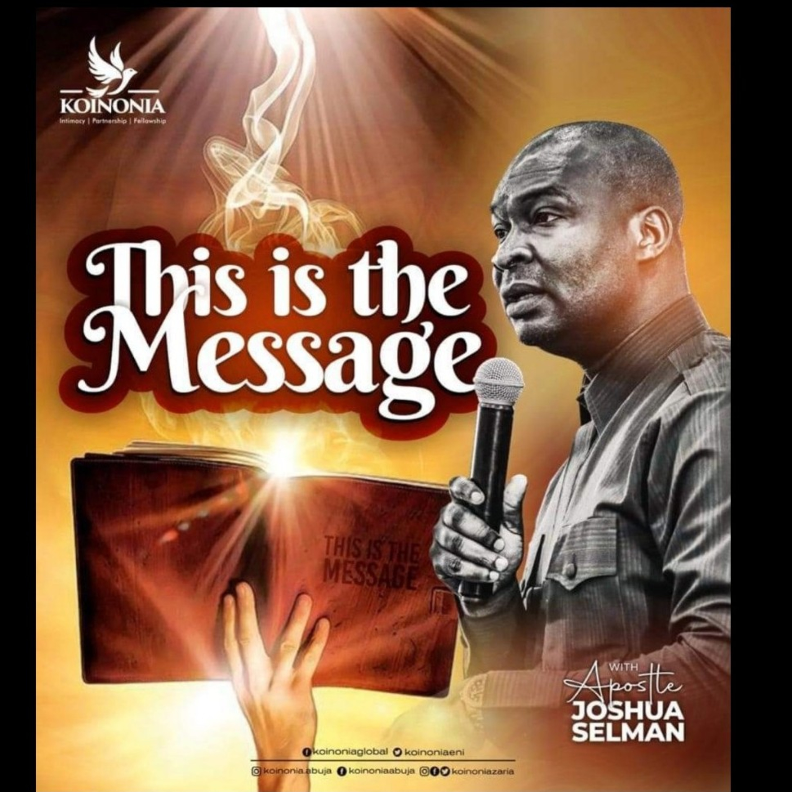 (TESTIMONIES) THIS IS THE MESSAGE WITH APOSTLE JOSHUA SELMAN 12||03||2023