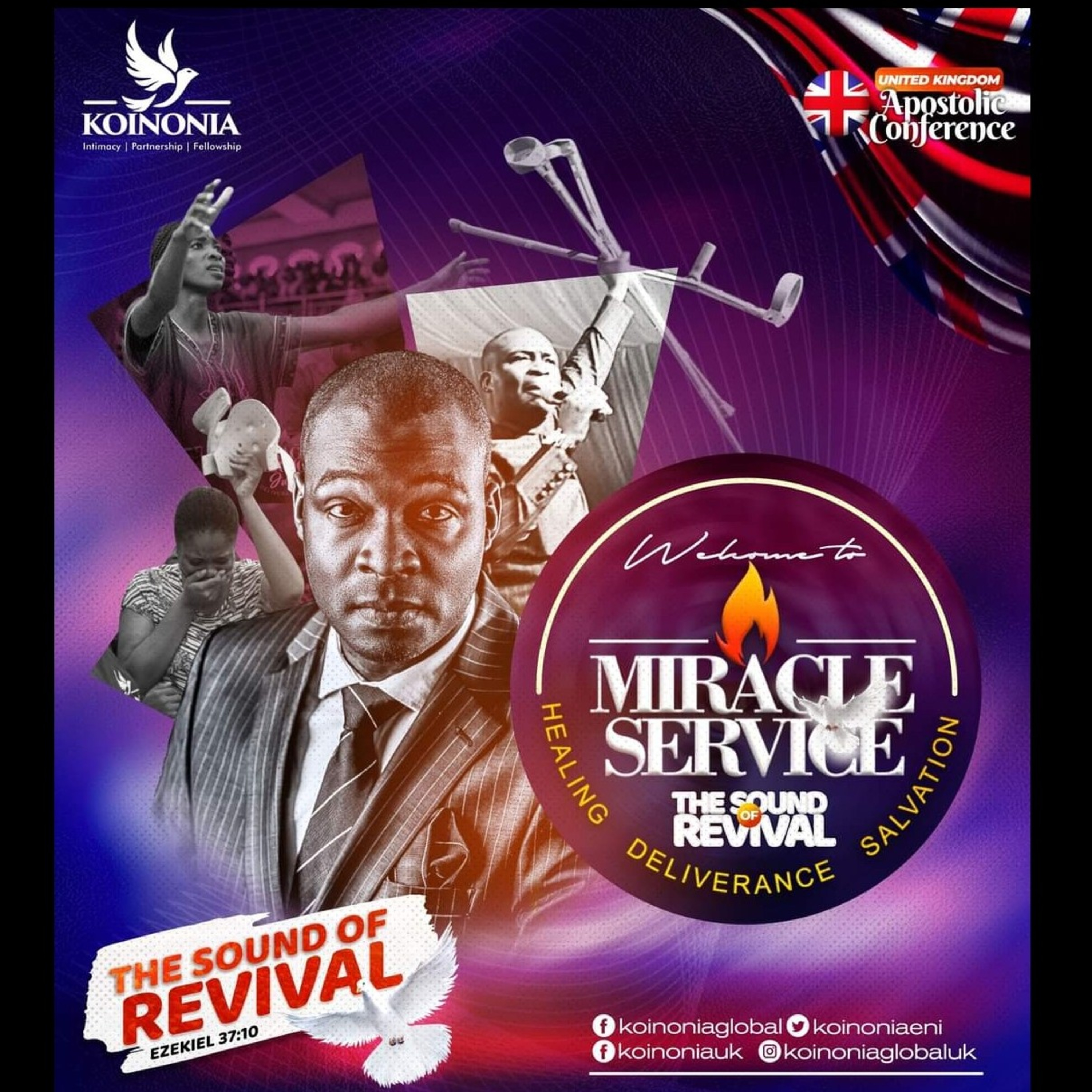 THE SOUND OF REVIVAL MIRACLE SERVICE || KOINONIA UK CONFERENCE 2023 ||DAY 2 EVENING || WITH APOSTLE