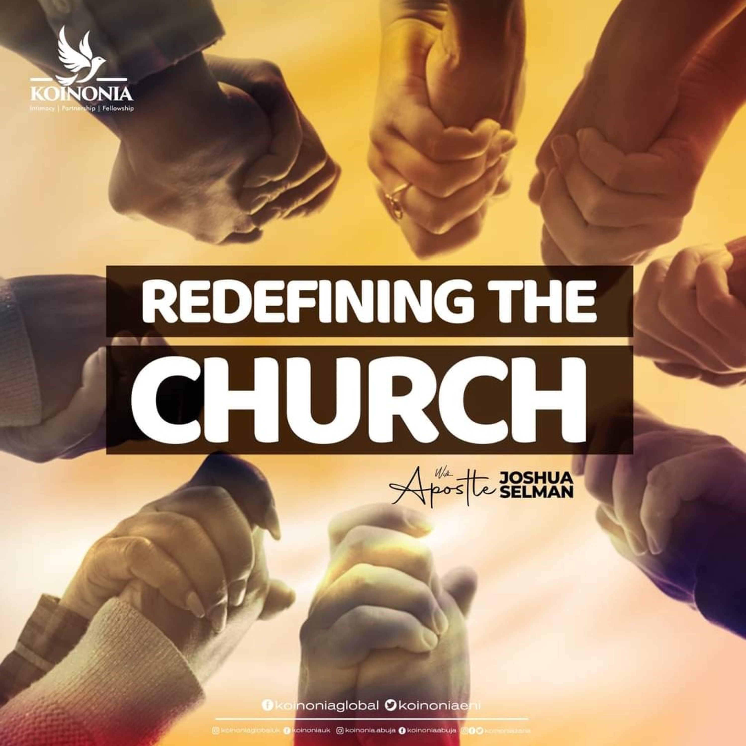 REDEFINING THE CHURCH || KOINONIA UK CONFERENCE 2023 ||DAY 2 || WITH APOSTLE JOSHUA SELMAN