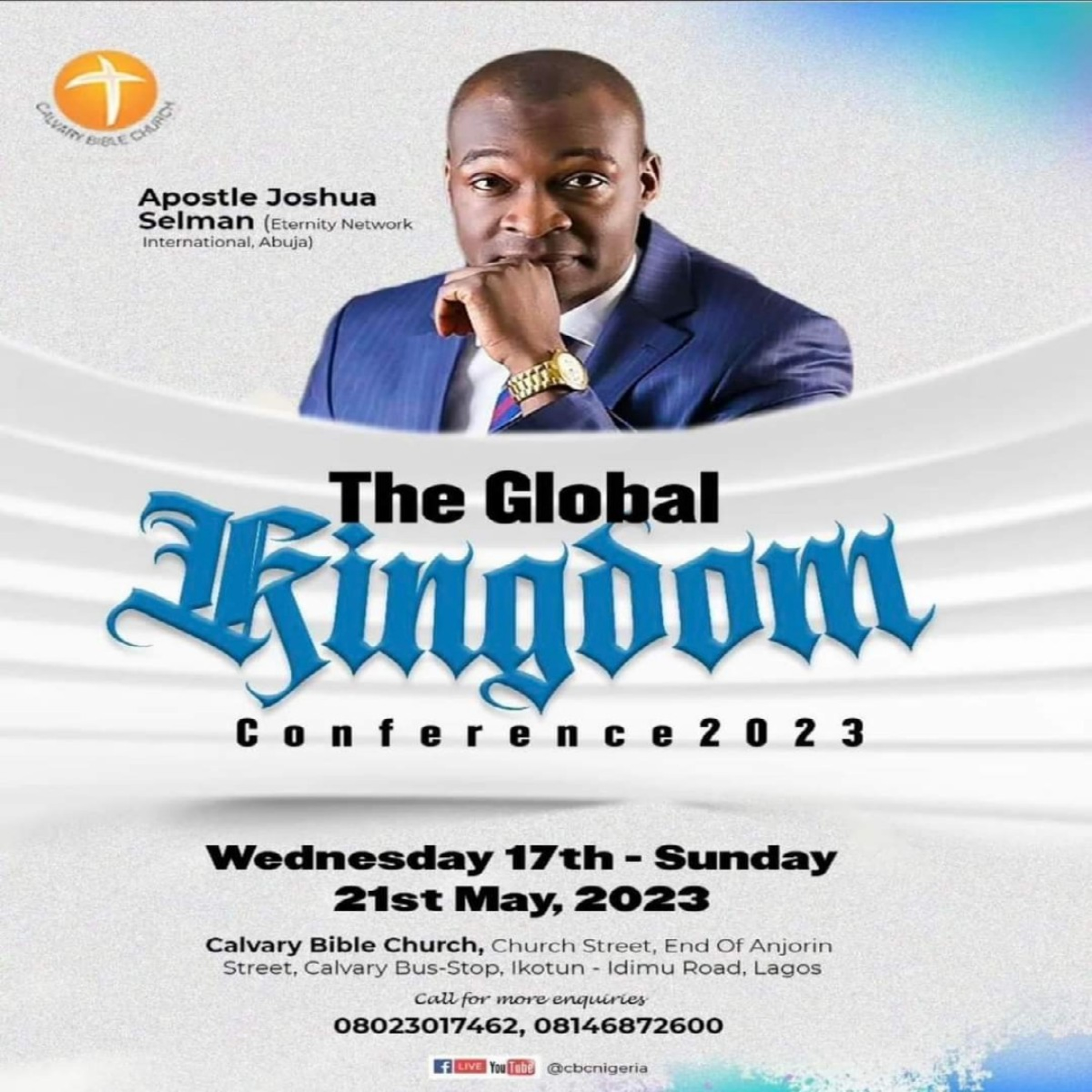 The Saviour and King || The Global Kingdom Conference || Lagos-Nigeria || Apostle Joshua Selman