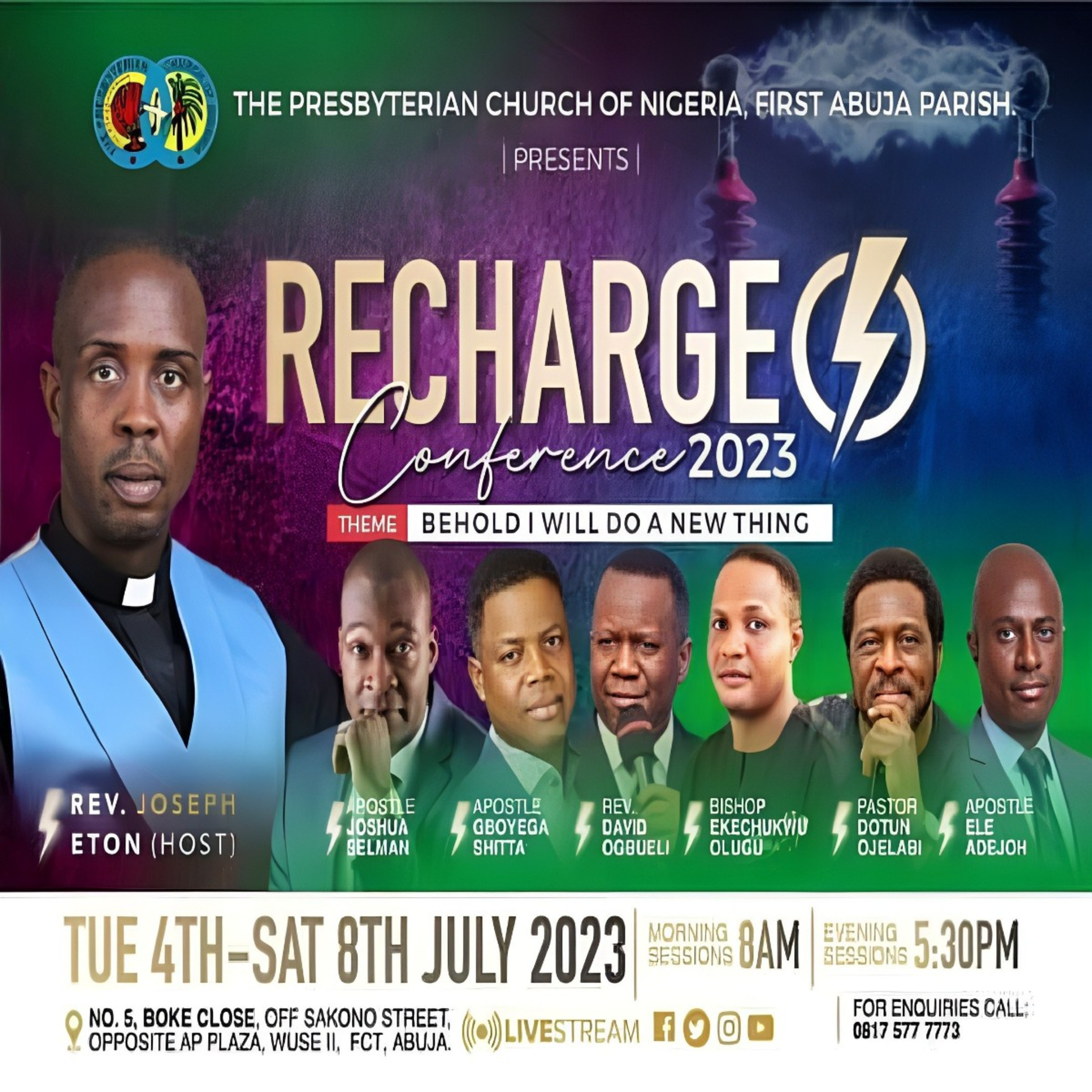 Prophetic Charge || The Presbyterian Church of Nigeria || Abuja-Nigeria || Apostle Joshua Selman
