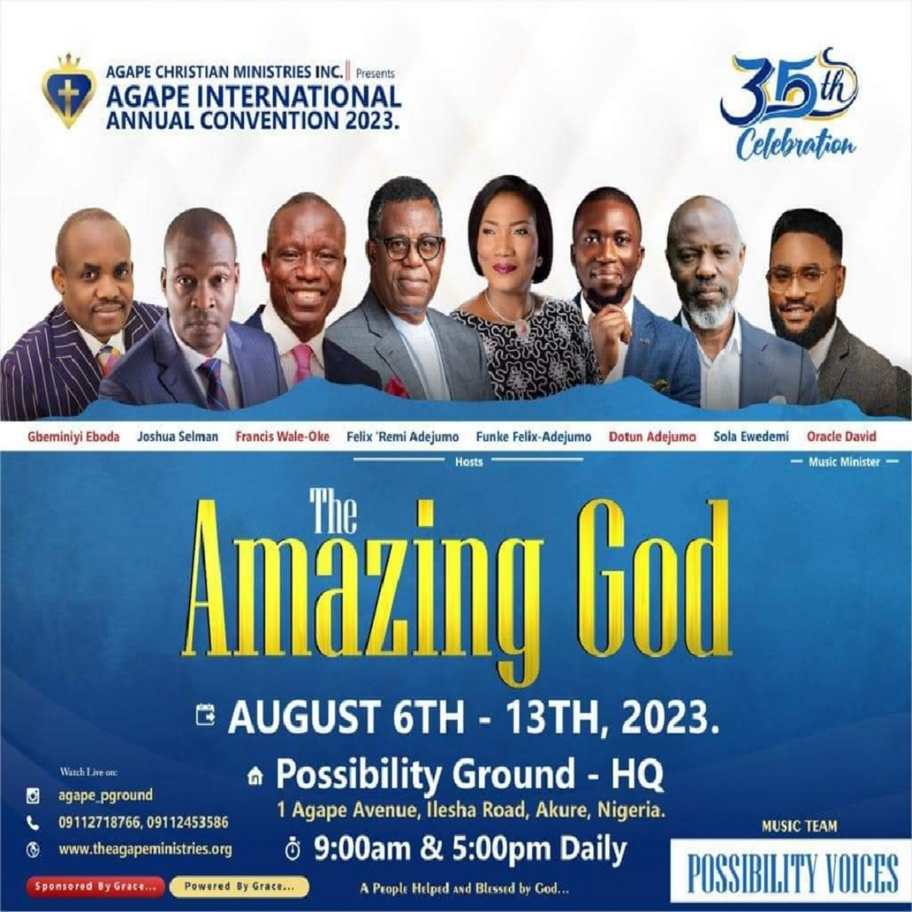 PSALM 3 (A CHARGE UNTO FRUITFULNESS)|AGAPE INT’L ANNUAL CONVENTION 2023|AKURE-NIGERIA|APOSTLE SELMAN