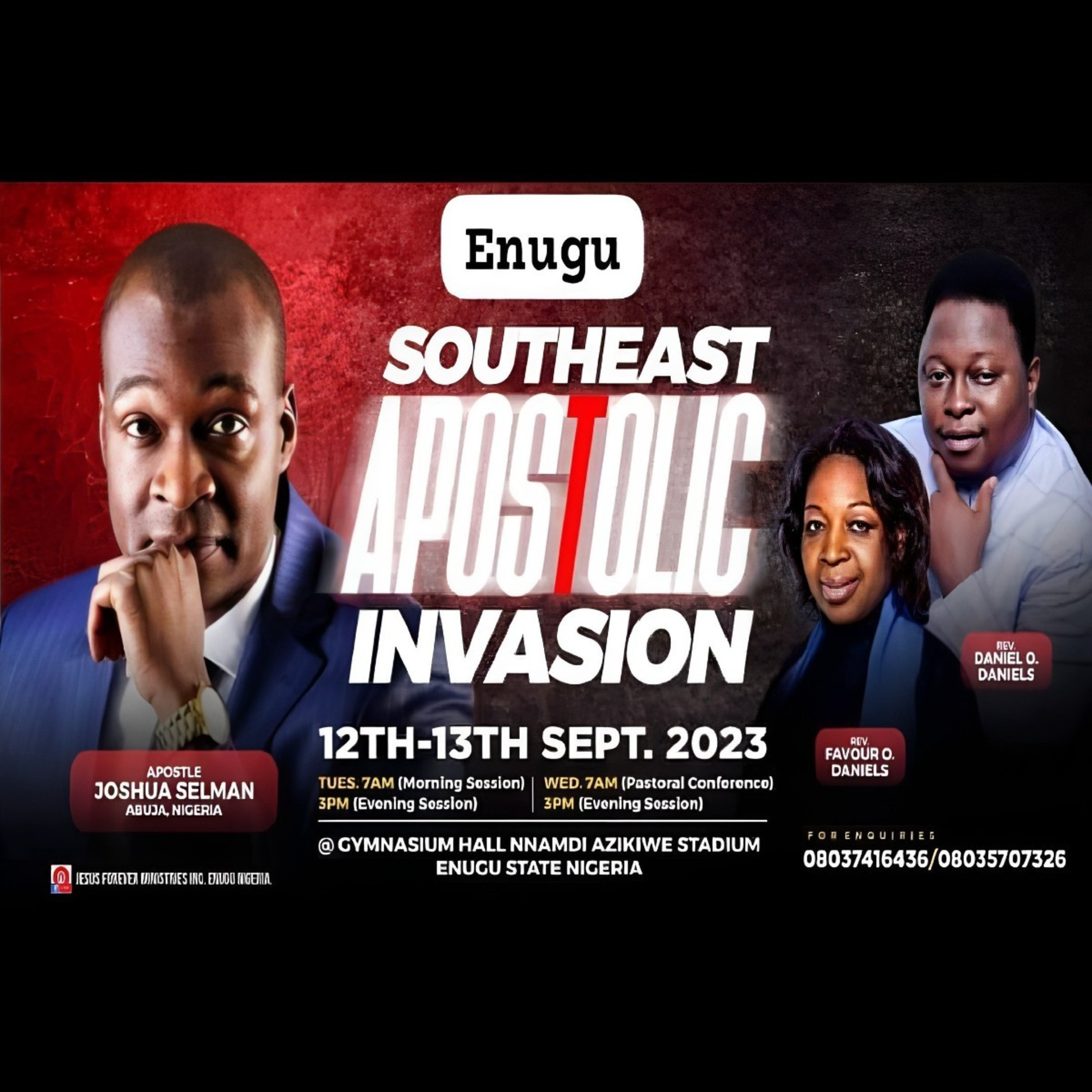 SEND ME(BECOMING GOD’S VESSEL)|| SOUTHEAST APOSTOLIC INVASION ||ENUGU-NIGERIA||APOSTLE JOSHAU SELMAN