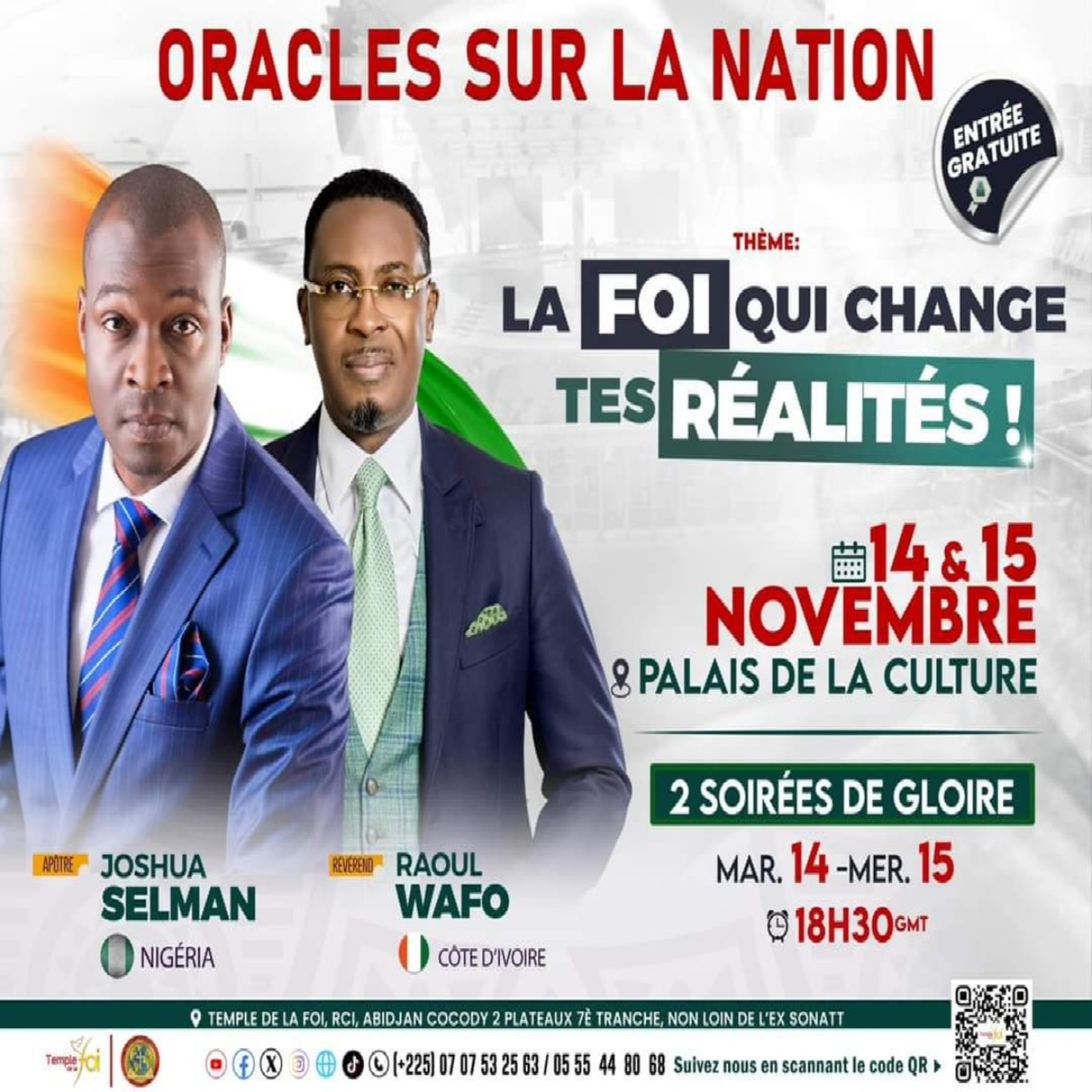 ORACLES SUR LA NATION | GRAND FINALE - SOIRÉE DE GLOIRE / TEMPLE DE LA FOI || Apostle Joshua Selman