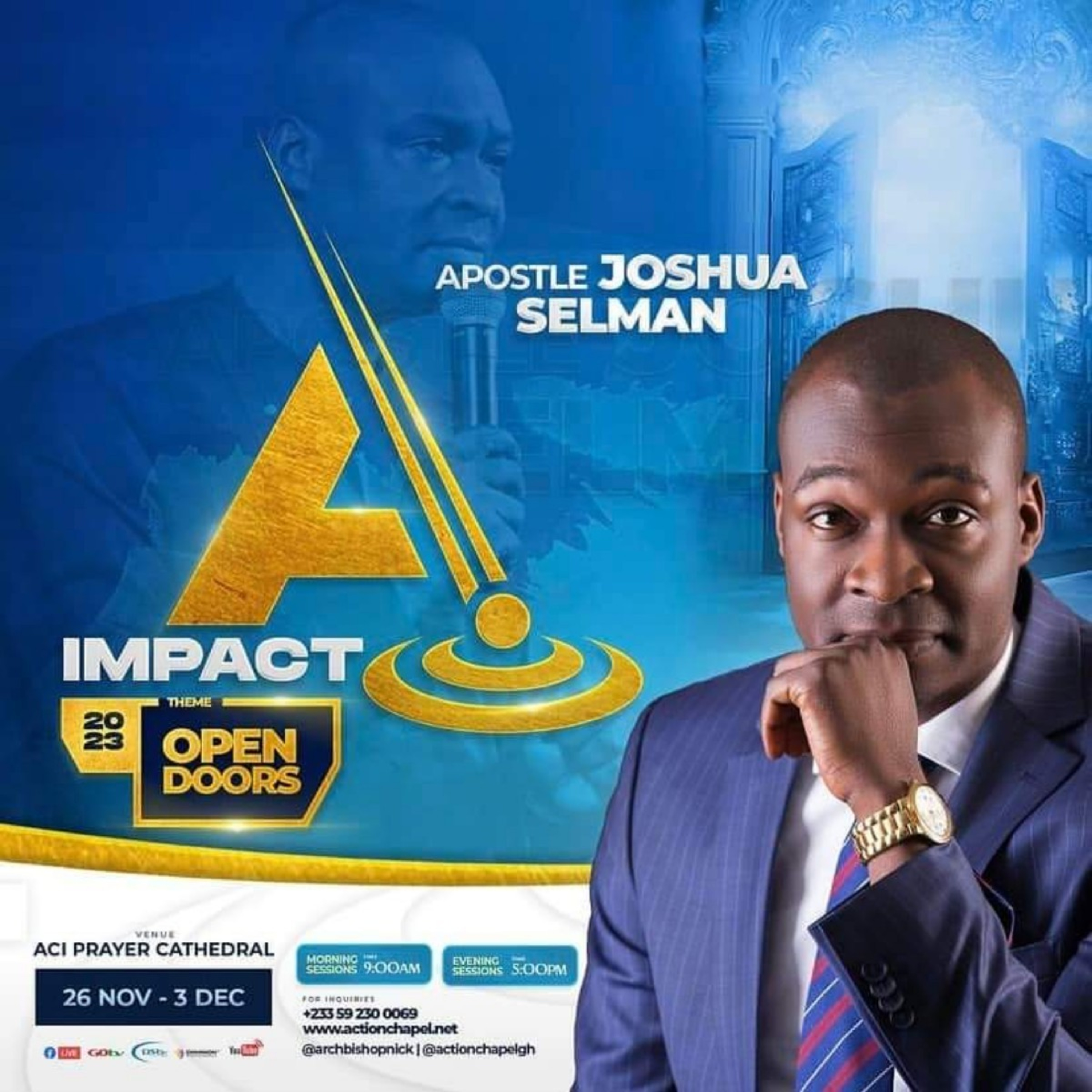 THE DOOR IN HEAVEN (REVELATION 4:1) || IMPACT 2023 - GHANA || APOSTLE JOSHUA SELMAN