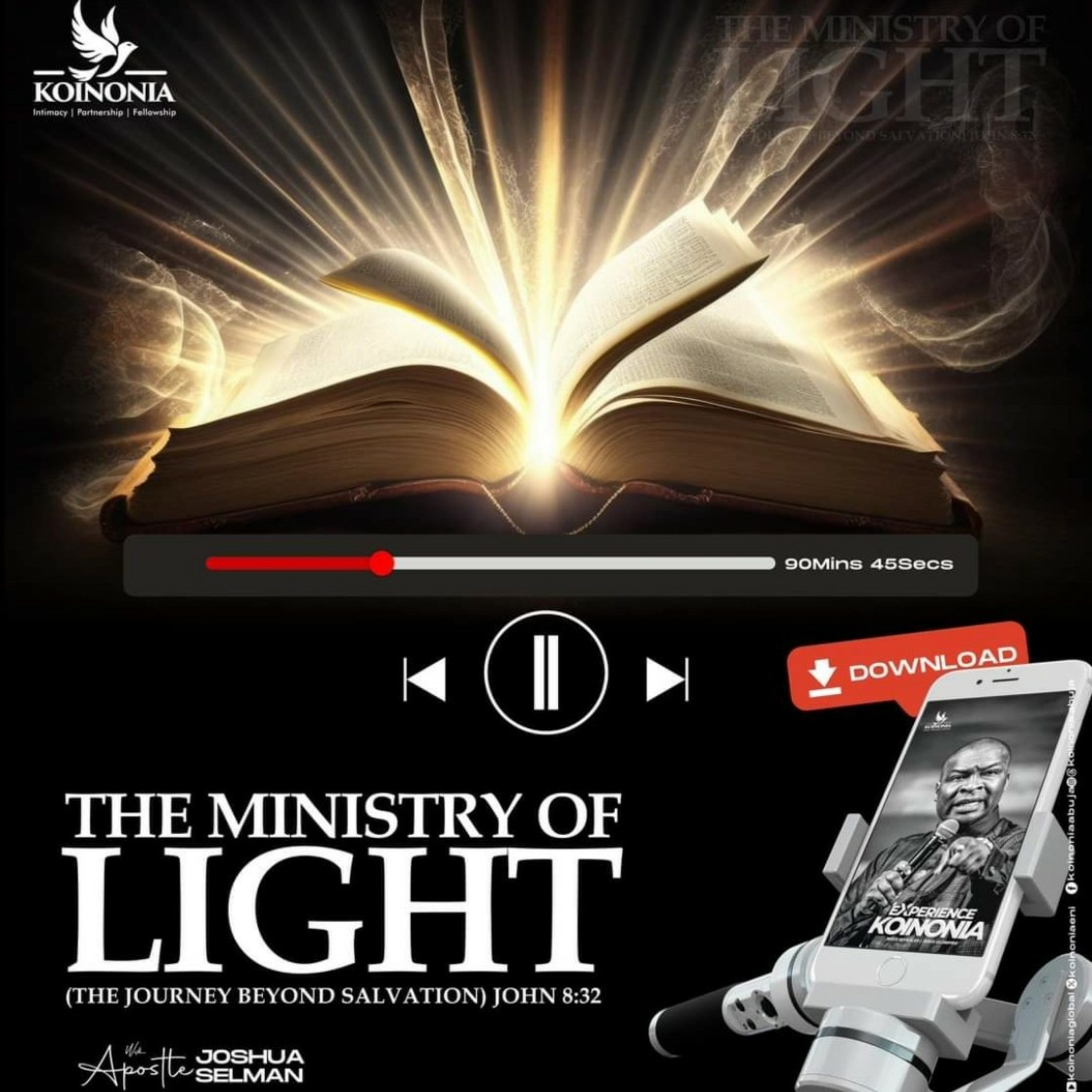 (FULL SERVICE) MINISTRY OF LIGHT (THE JOURNEY BEYOND SALVATION) WITH APST. JOSHUA SELMAN 14.04.2024
