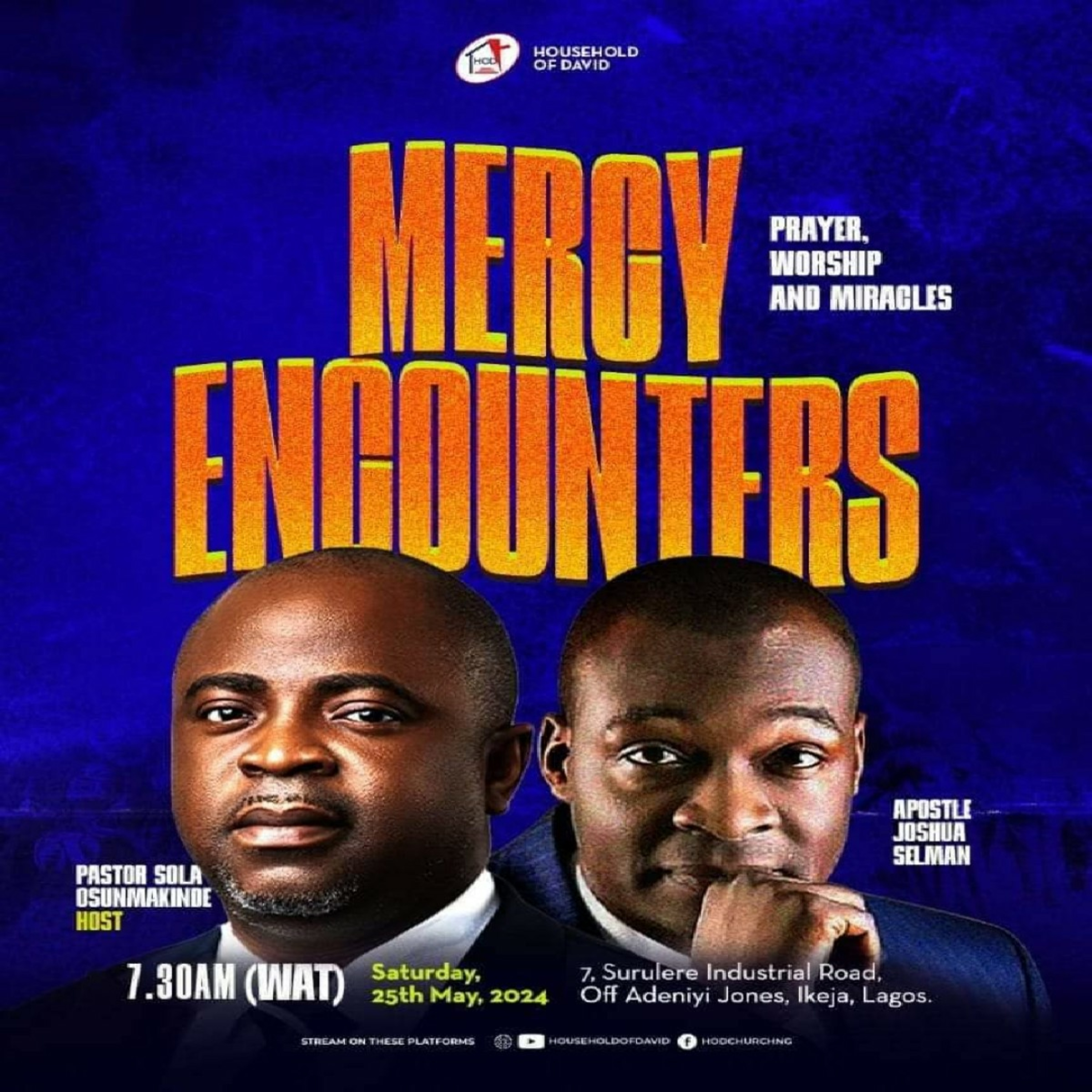 DISCERNING THE HOUSE OF GOD || MERCY ENCOUNTERS|| HOUSEHOLD OF DAVID|| LAGOS-NIGERIA||APOSTLE SELMAN