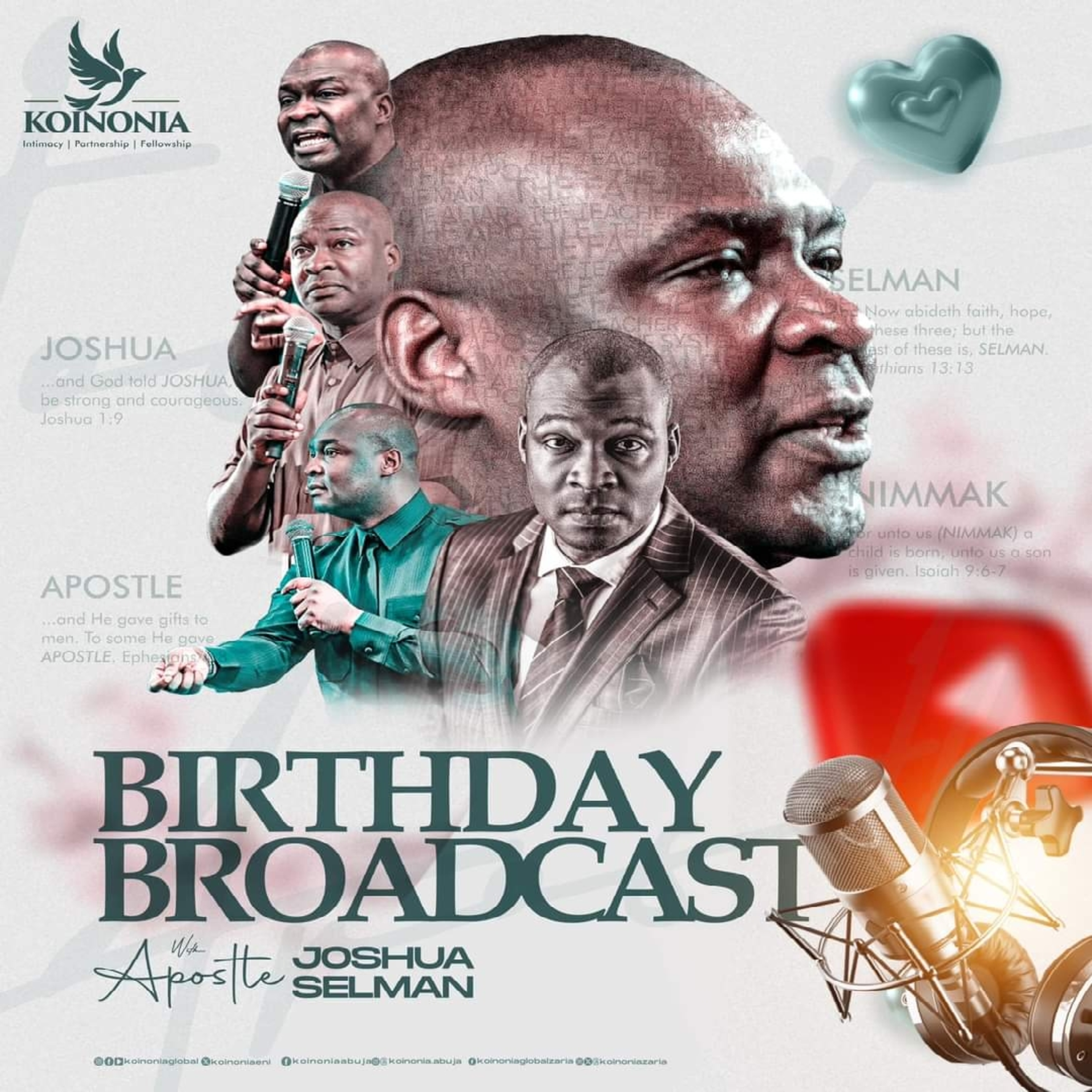 SPECIAL BIRTHDAY BROADCAST WITH APOSTLE JOSHUA SELMAN - 25 || 06 || 2024