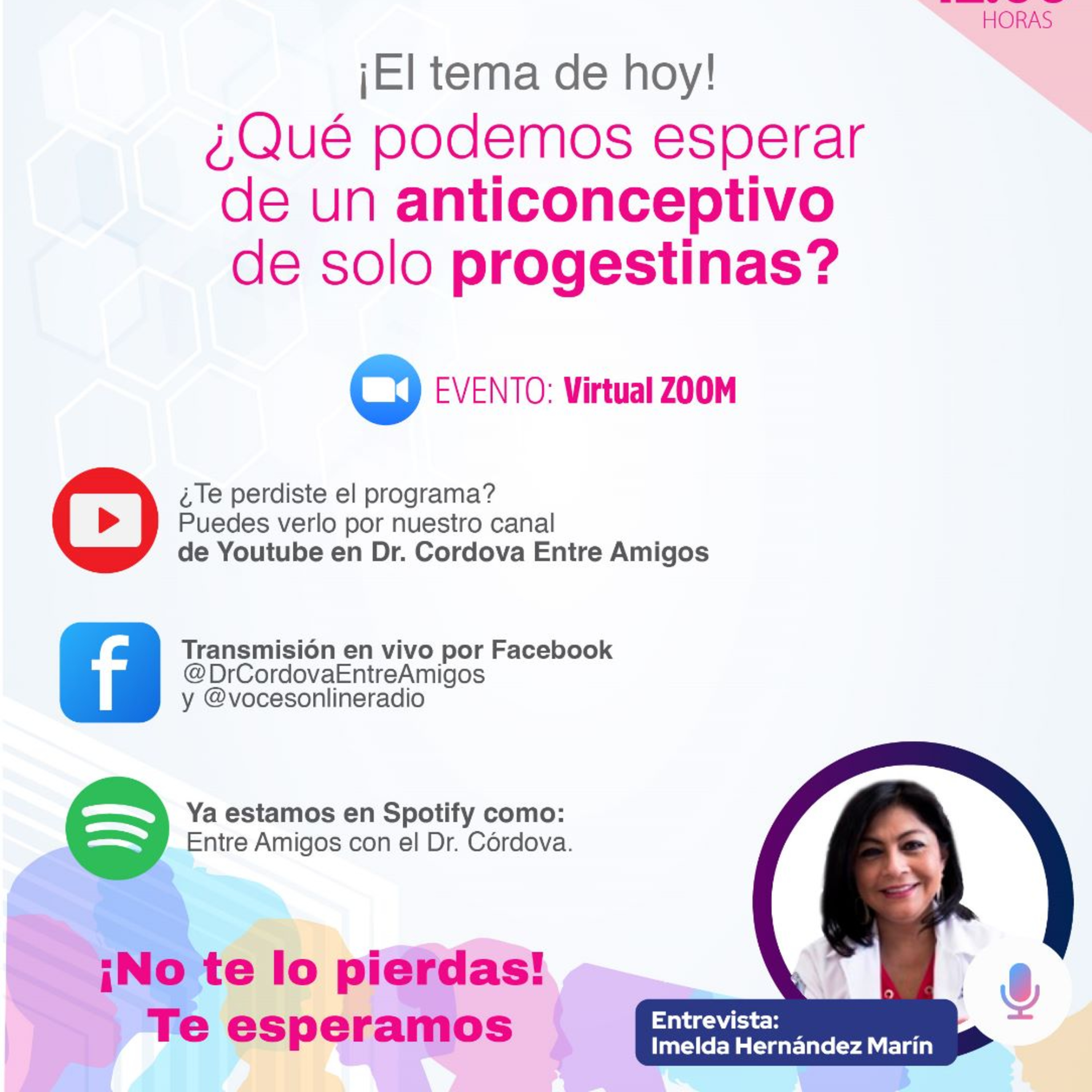 Entre Amigos con el Dr. Córdova: ¿Qué podemos esperar de un anticonceptivo con solo progestinas? episode artwork