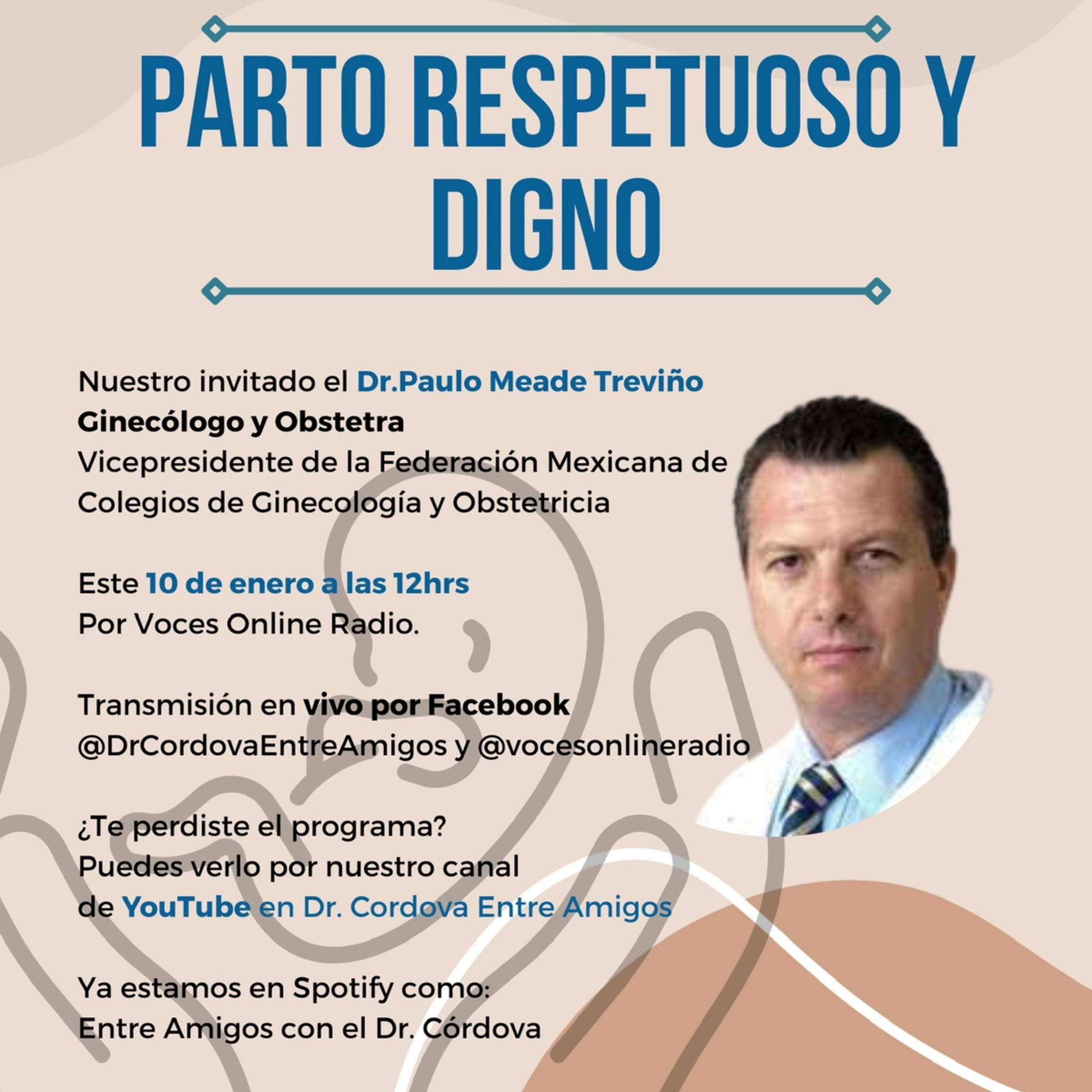 Entre Amigos con el Dr. Córdova 20230110: Parto Respetuoso y Digno episode artwork