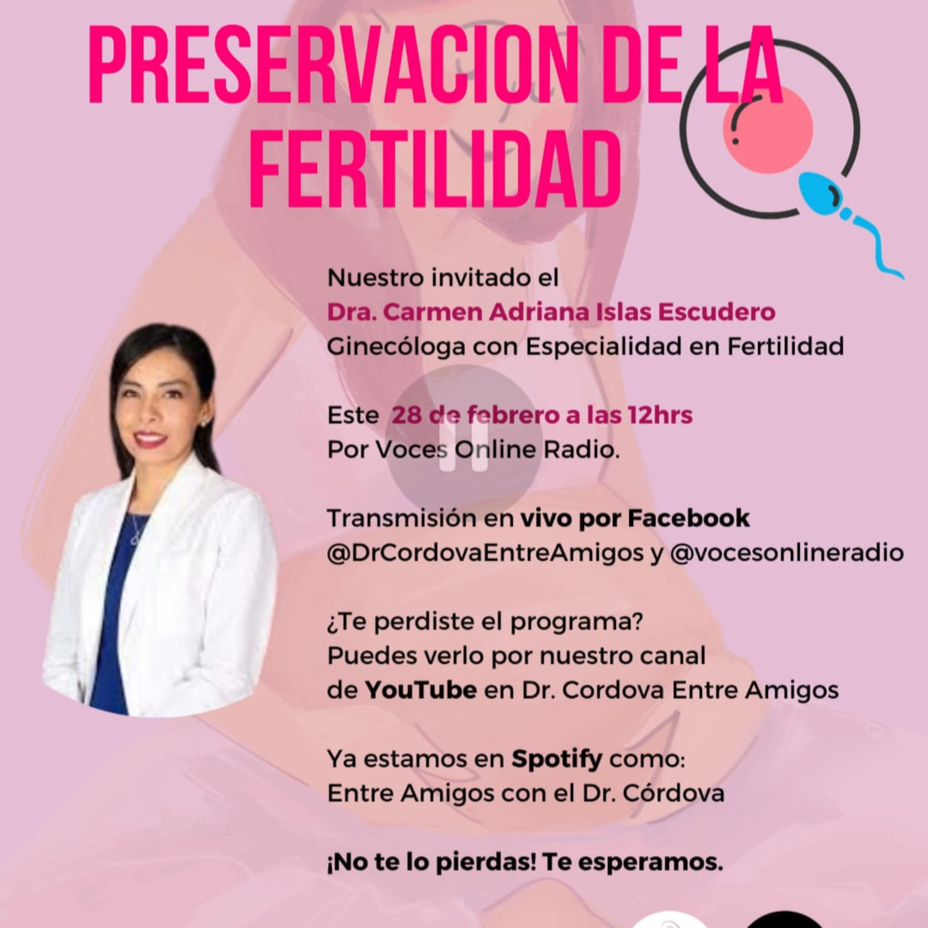 Entre Amigos con el Dr. Córdova: Preservación de la Fertilidad episode artwork