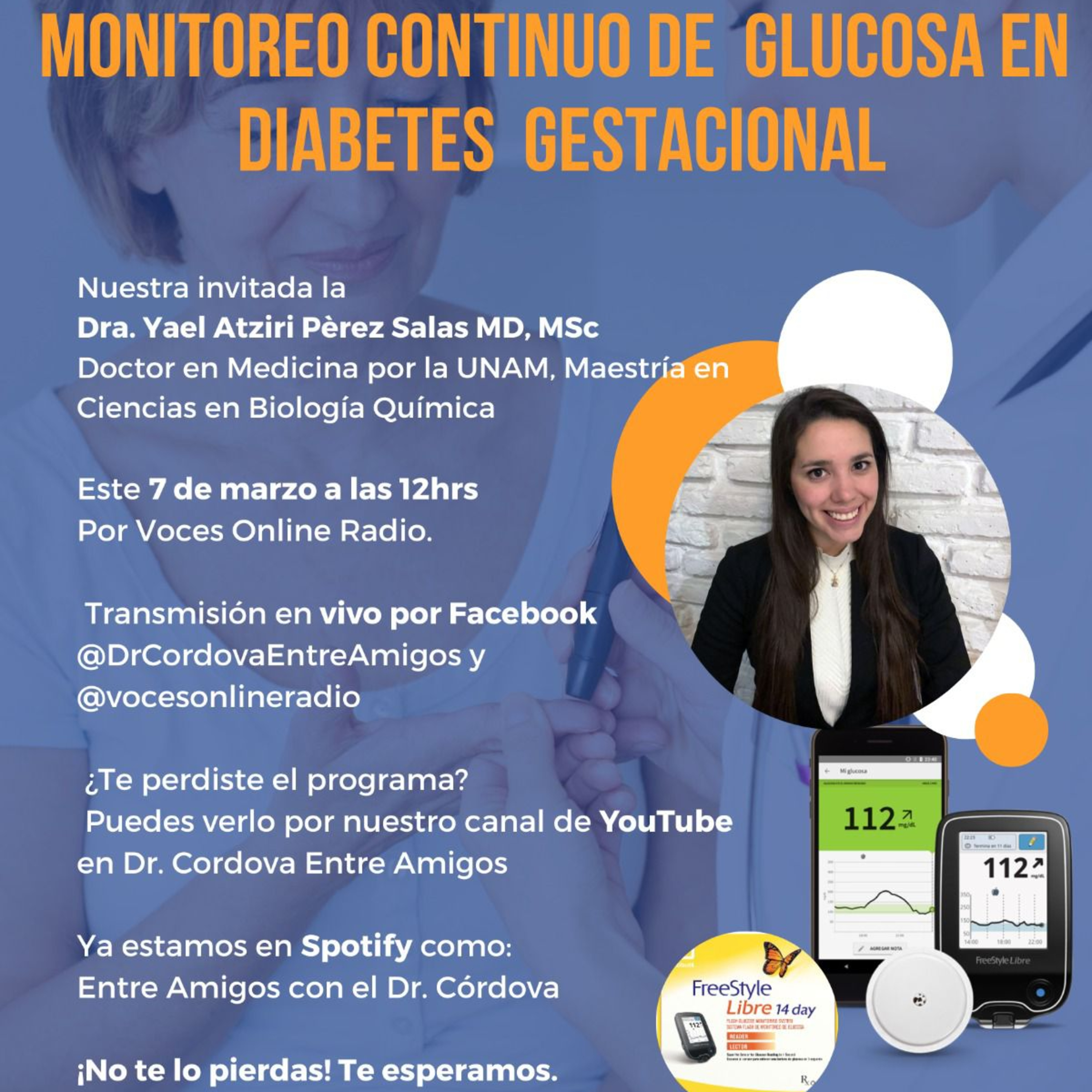 Entre Amigos con el Dr. Córdova: Monitoreo Contínuo de Glucosa en Diabetes Gestacional episode artwork