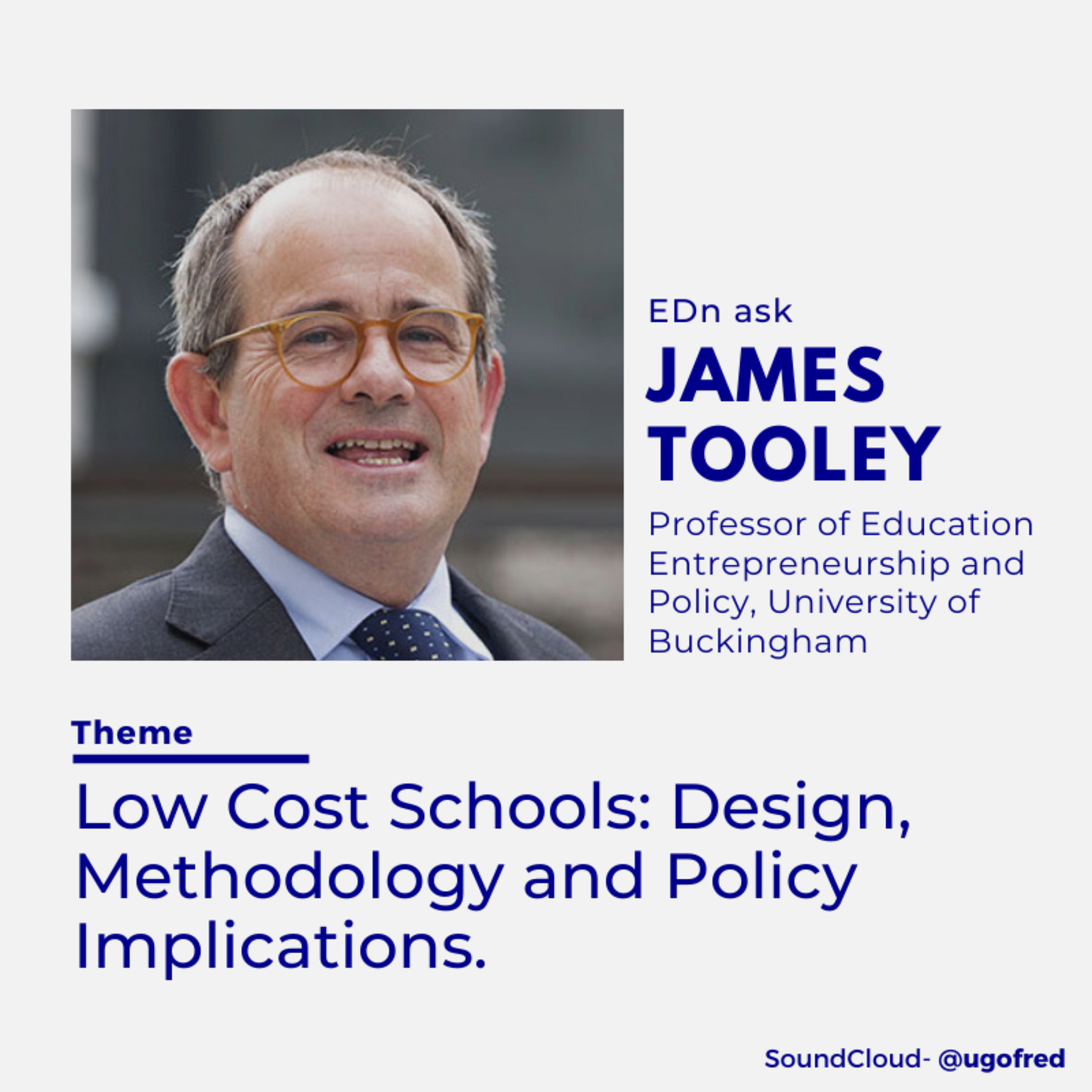 James Tooley - Low Cost Schools: Design, Methodology and Policy Implications. episode artwork