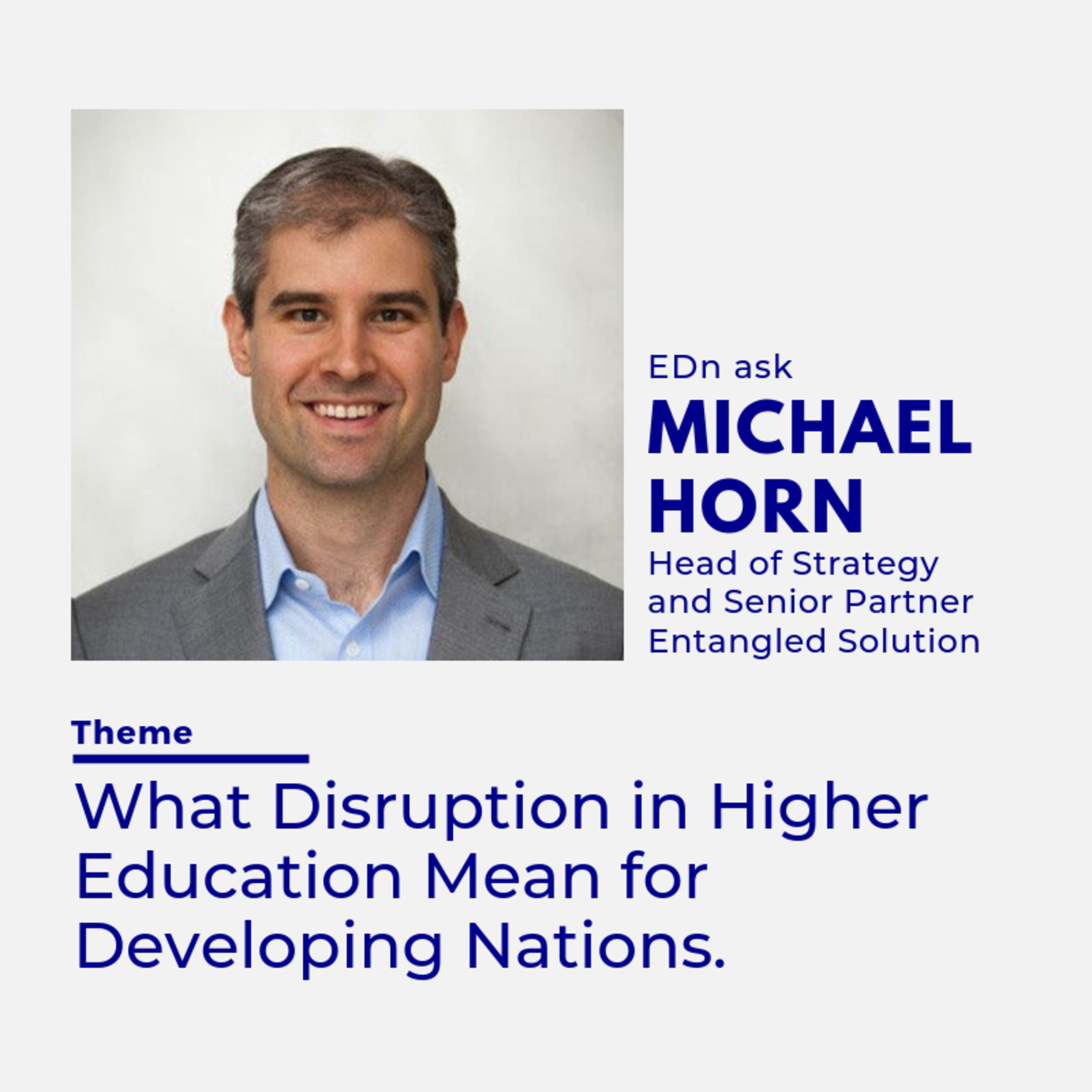 What Disruption in Higher Education Mean for Developing Nations. episode artwork