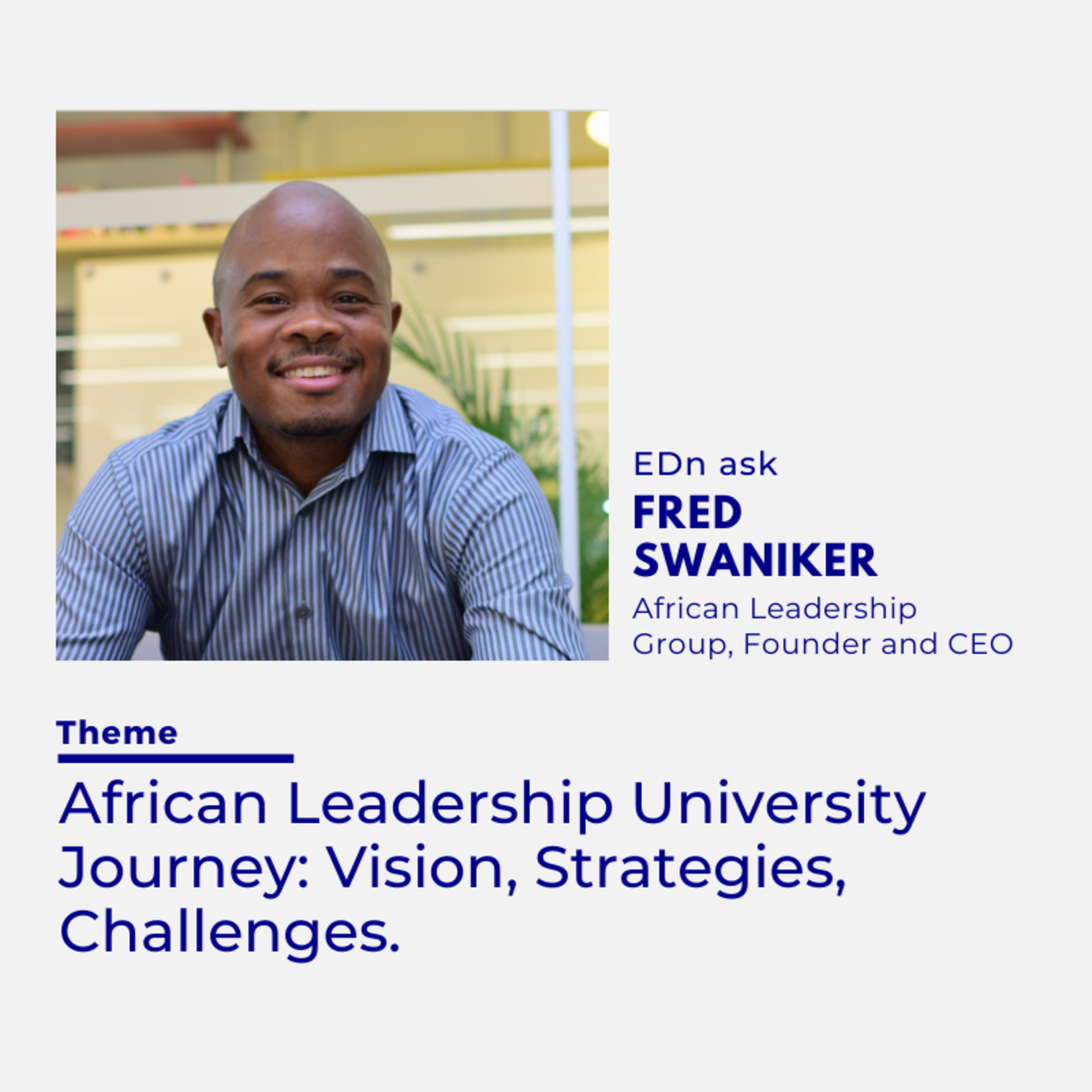 African Leadership University Journey: Vision, Strategies, Challenges. episode artwork
