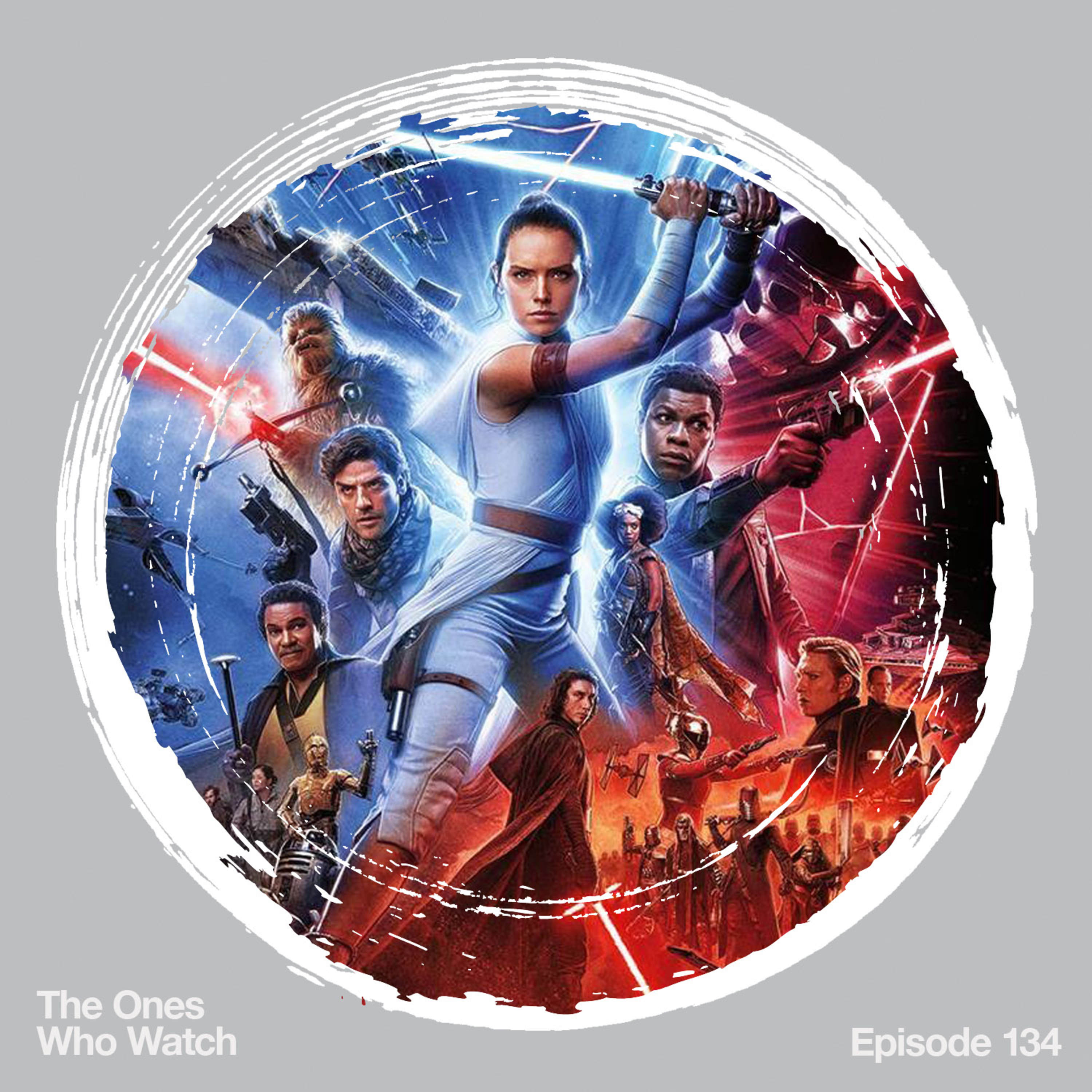 We watched Cats and Star Wars: The Rise of Skywalker episode artwork