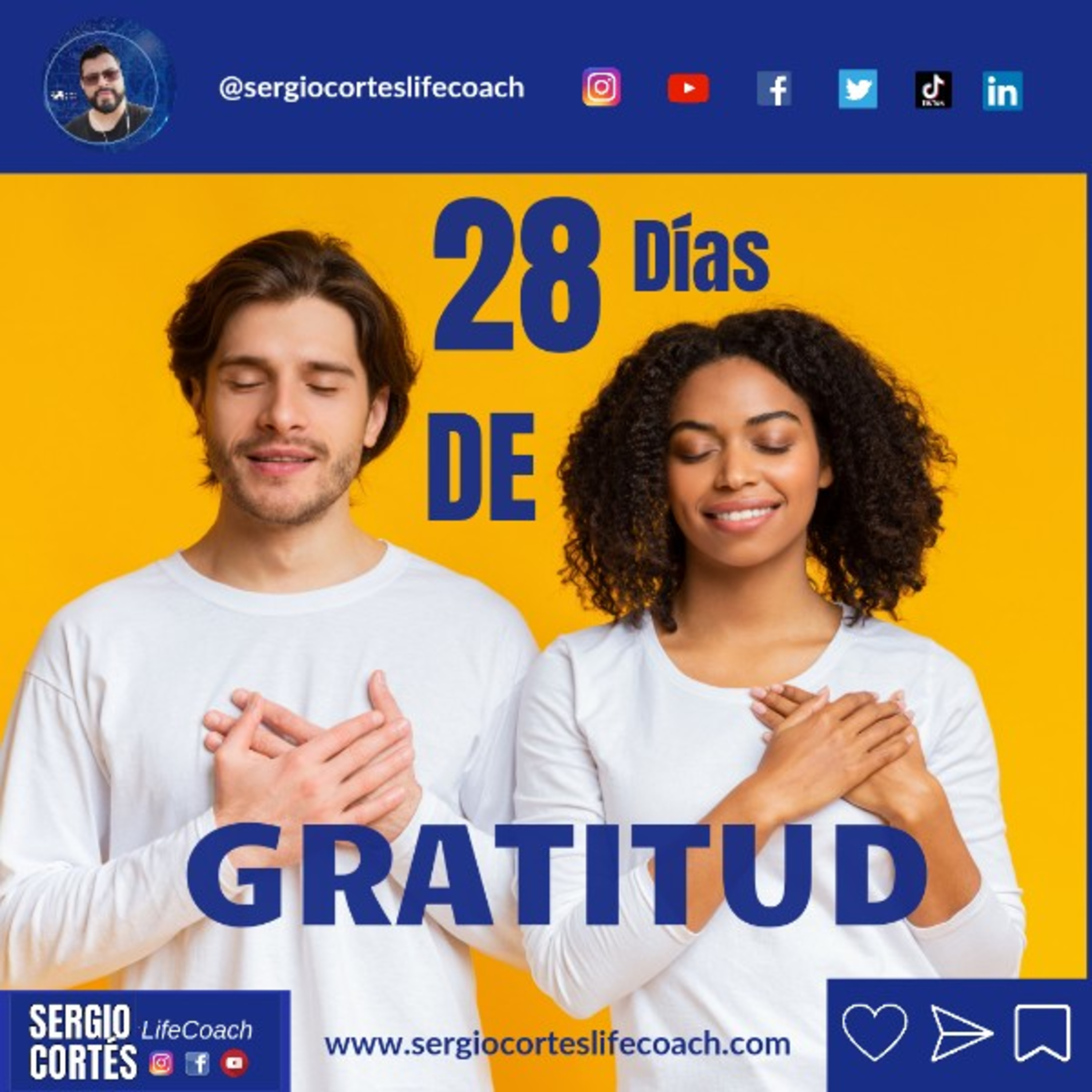28 Días de Gratitud (Día 1) Enumerar tus bendiciones 